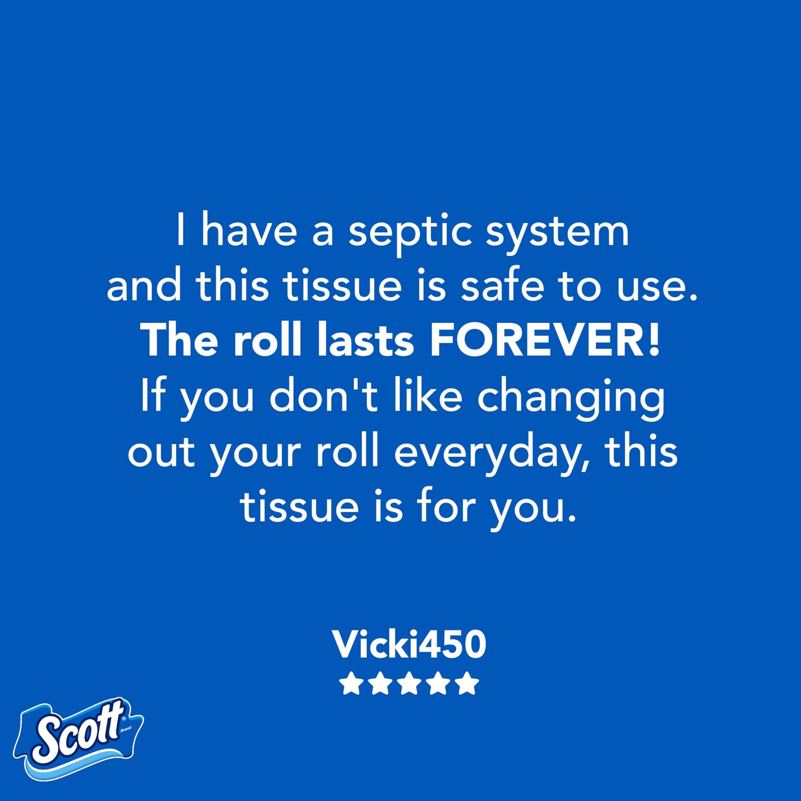 Scott 1000 Toilet Paper, 18 Rolls, Septic-Safe, 1-Ply Toilet Tissue - Image 7