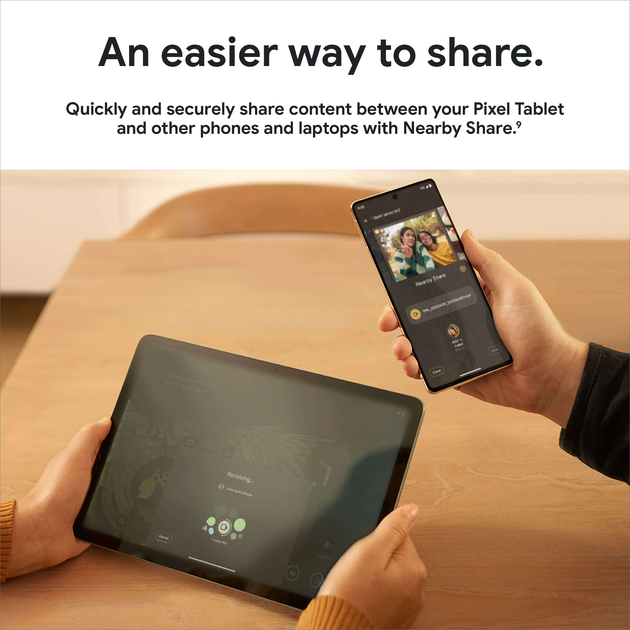 Google Pixel Tablet with Charging Speaker Dock - Android Tablet with 11-Inch Screen, Smart Home Controls, and Long-Lasting Battery - Porcelain/Porcelain - 128 GB - Image 11