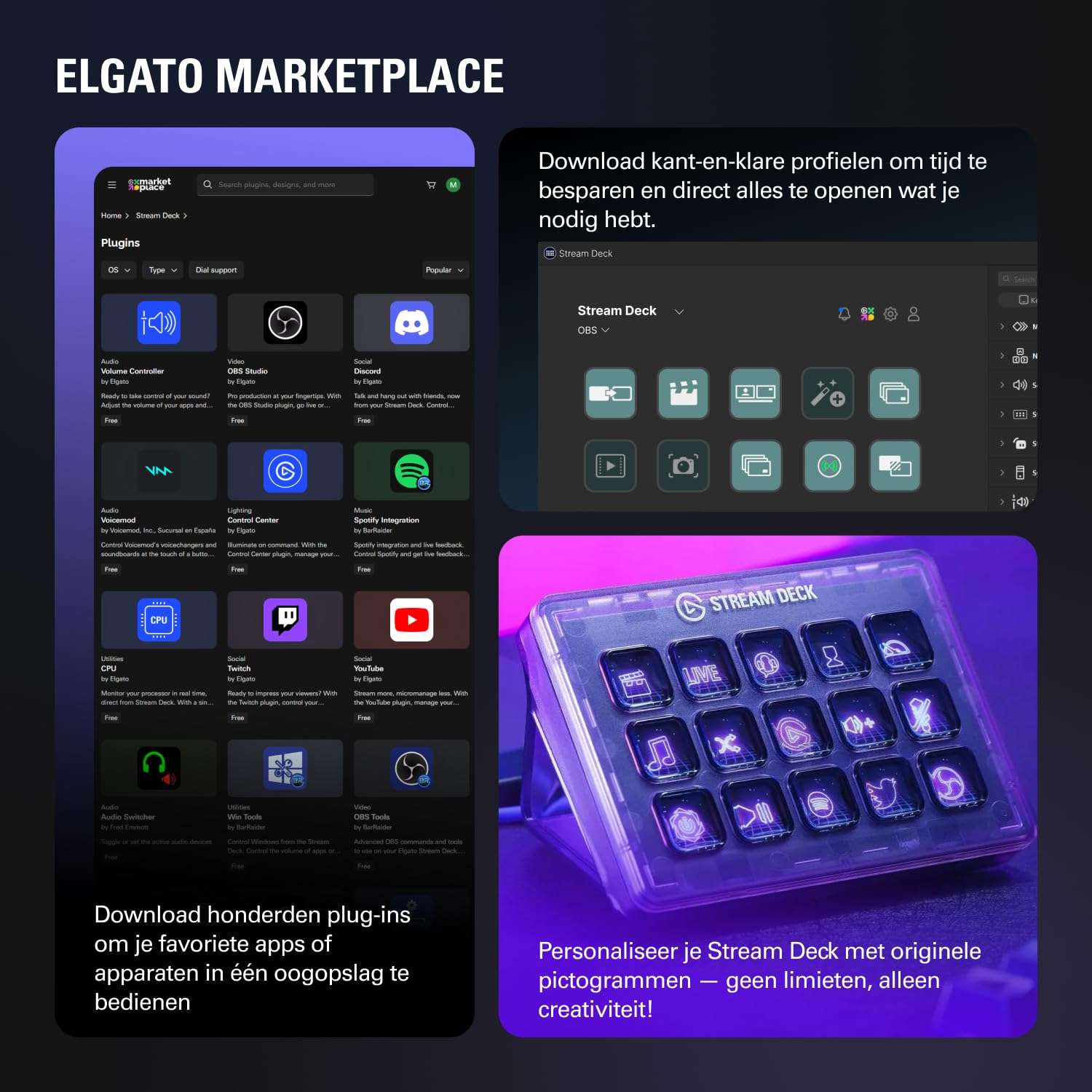 Elgato Stream Deck MK.2 White – Studio Controller, 15 macro keys, trigger actions in apps and software like OBS, Twitch, ​YouTube and more, works with Mac and PC - Image 9