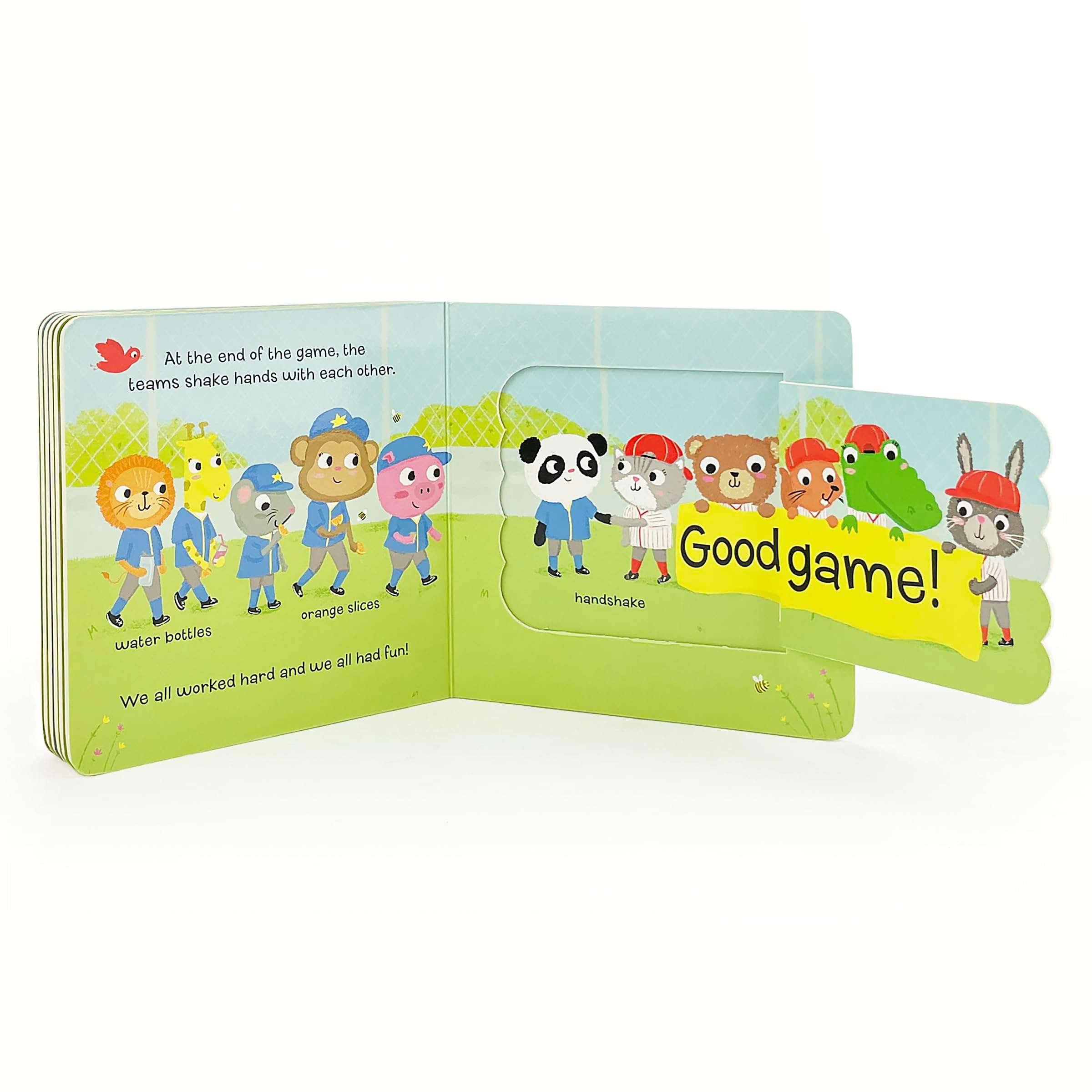 Let's Play Baseball! A Lift-a-Flap Board Book for Babies and Toddlers - Image 8
