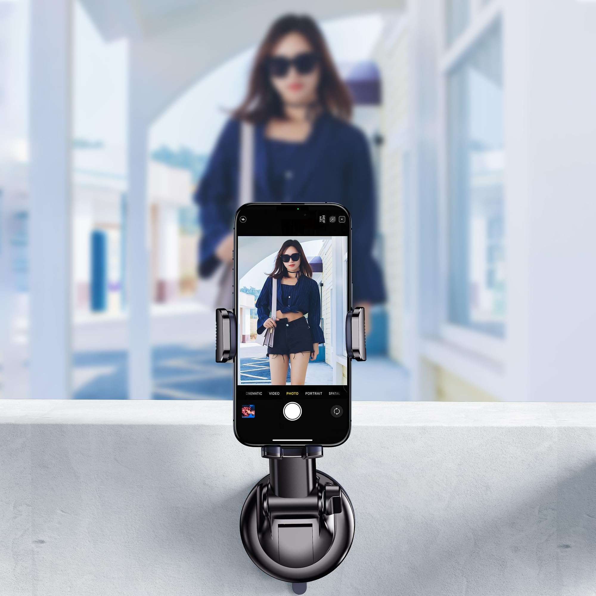 Qifutan Car Phone Holder Mount Phone Mount for Car Windshield Dashboard Air Vent Universal Hands Free Automobile Cell Phone Holder Fit for iPhone Smartphone Camera Mounts - Image 9