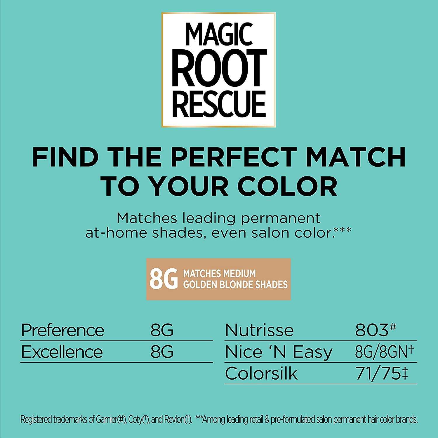 L'Oreal Paris Magic Root Rescue 10 Minute Root Hair Coloring Kit, Permanent Hair Color with Quick Precision Applicator, 100% Gray Coverage, 8G Medium Golden Brown, 2 count - Image 3