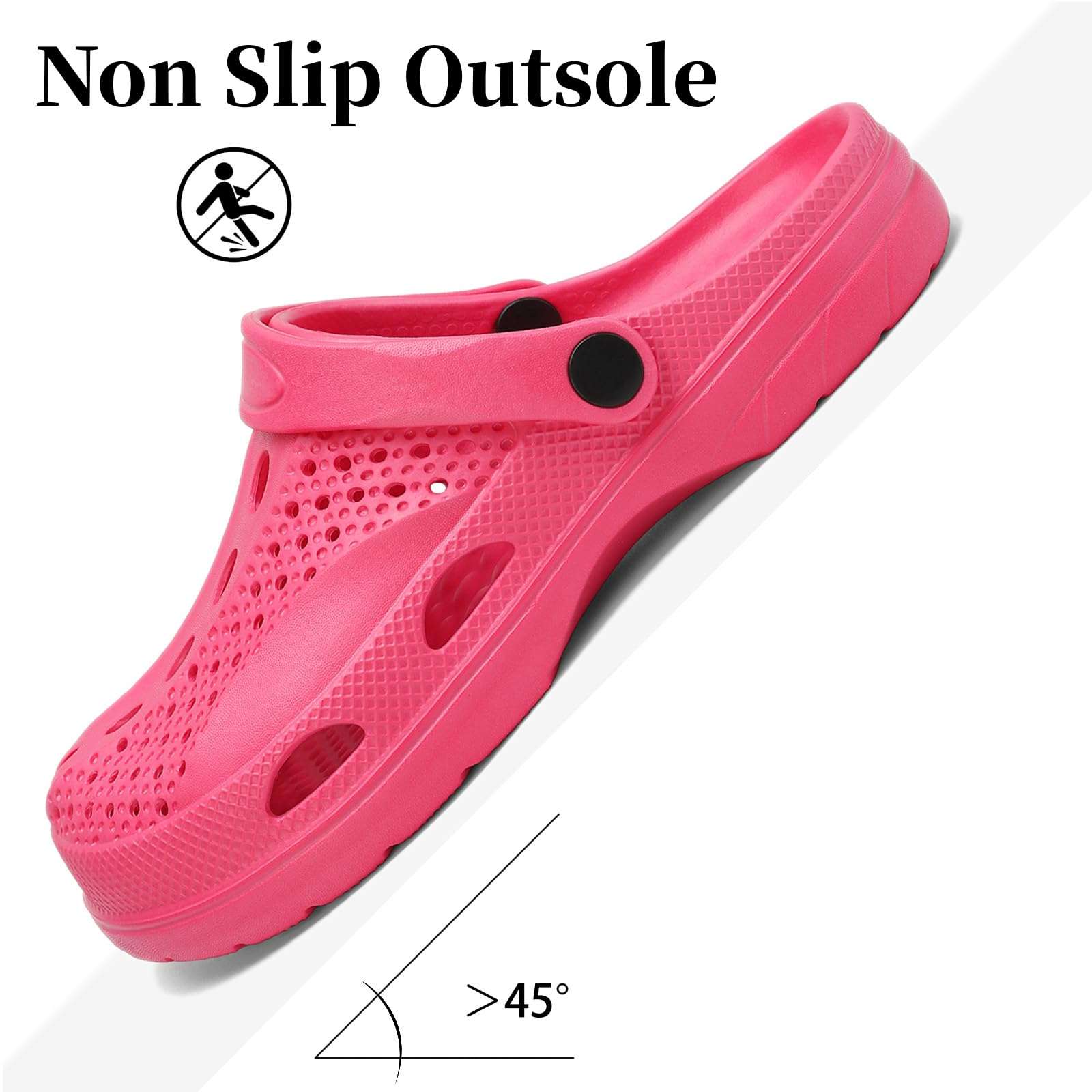 SOSOWHLTE Men's Women's Arch Support Clogs,Unisex Garden Shoes Comfortable Slip-on Outdoor Sandals Slippers for Beach Casual - Image 5