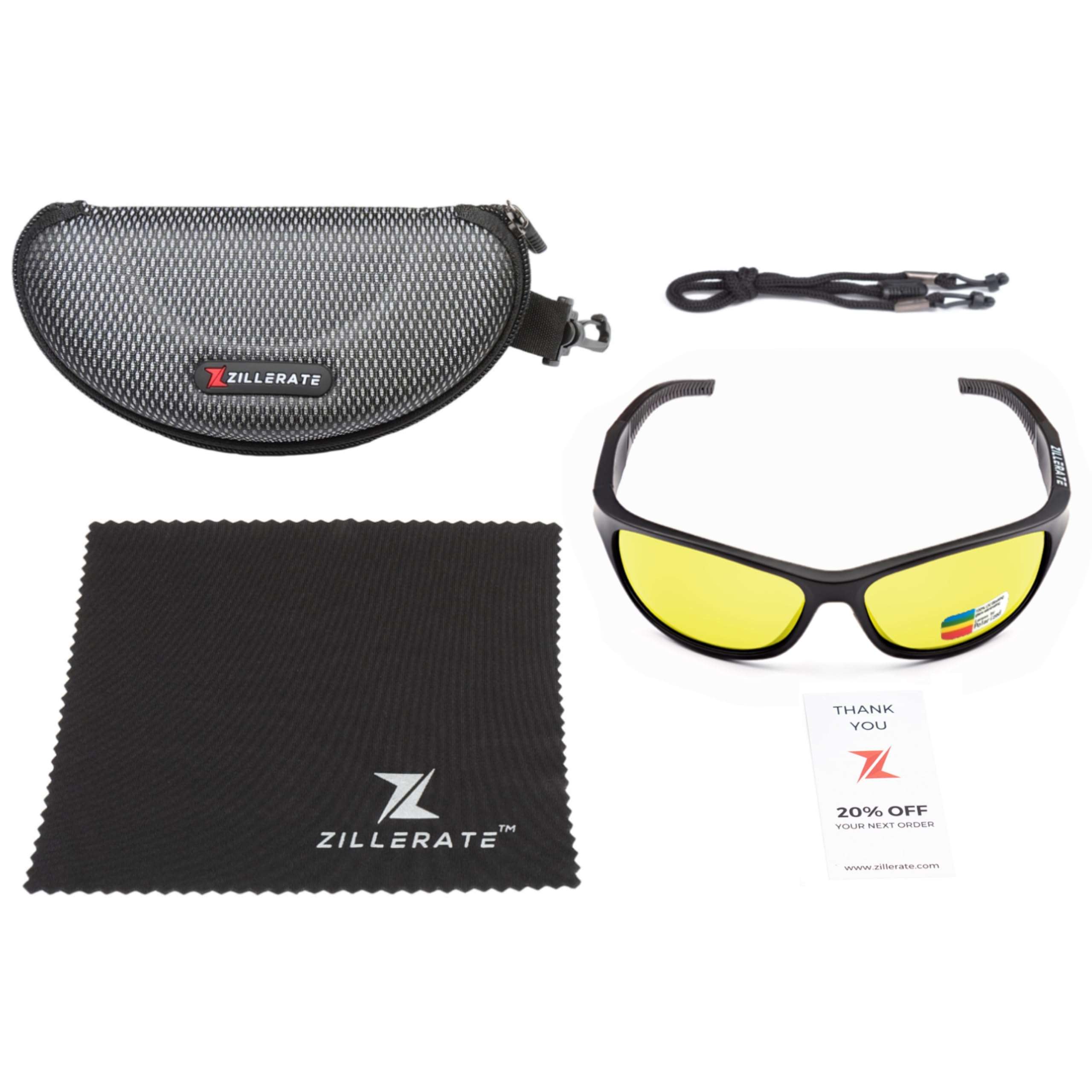 ZILLERATE Night Vision Driving Glasses - Anti Glare HD Polarized Yellow Tinted Sunglasses for Men & Women - Image 6