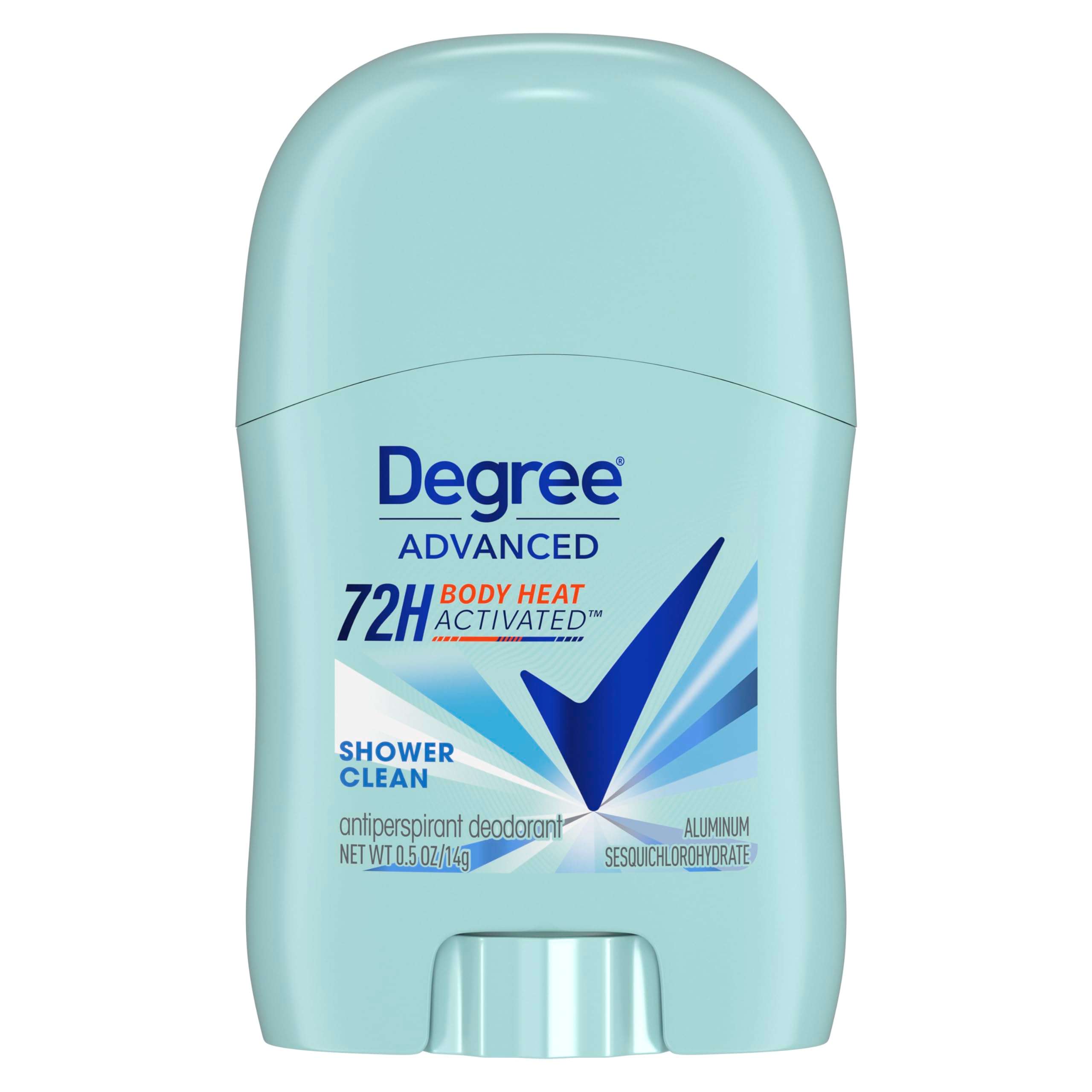 Degree Antiperspirant Deodorant Shower Clean 72-Hour Sweat & Odor Protection Antiperspirant for Women with Body Heat Activated Technology 0.5 oz - Image 1