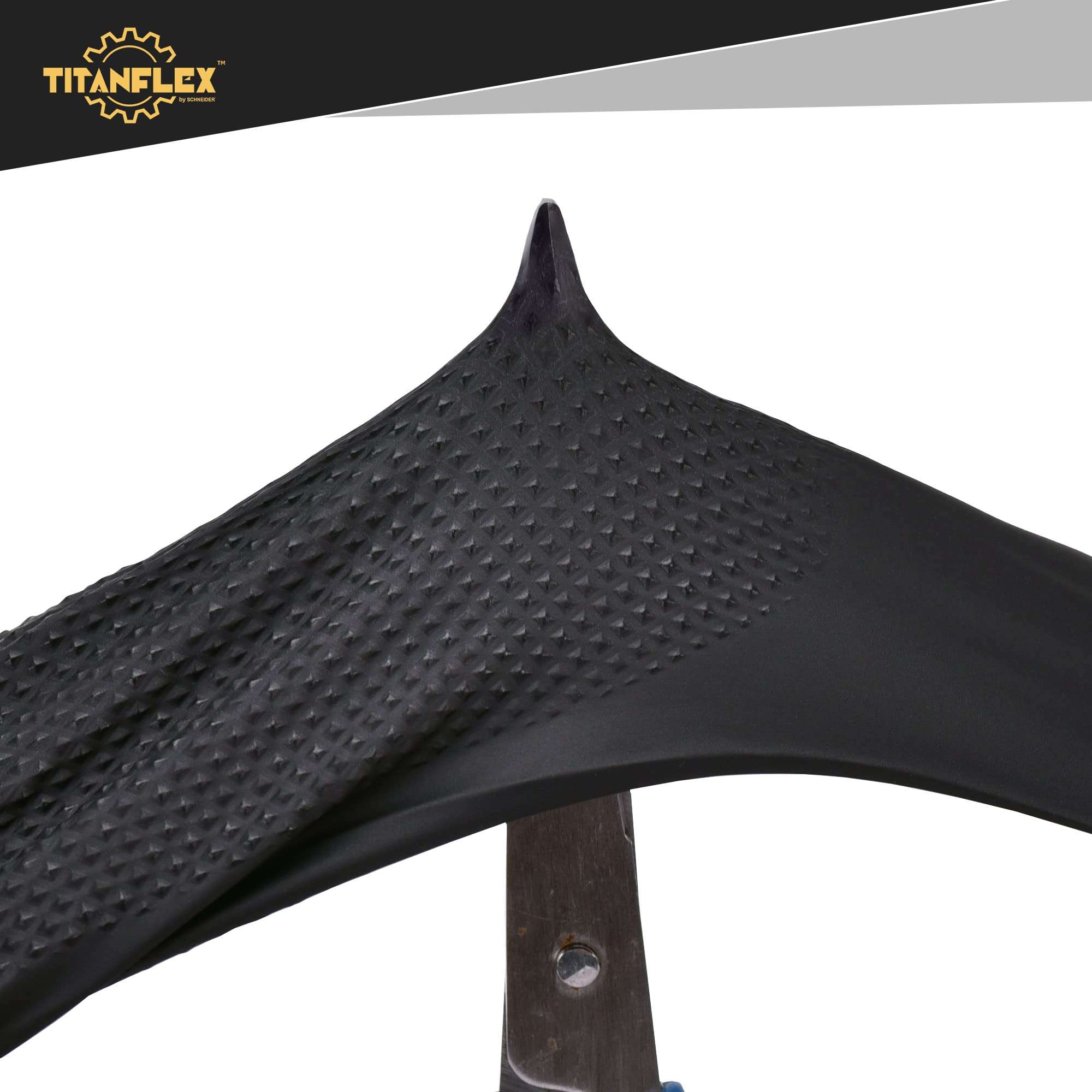 TitanFlex Heavy Duty Black Nitrile Gloves, Raised Diamond Texture, Latex Free, Powder Free Disposable Gloves (8Mil/6Mil) - Image 4