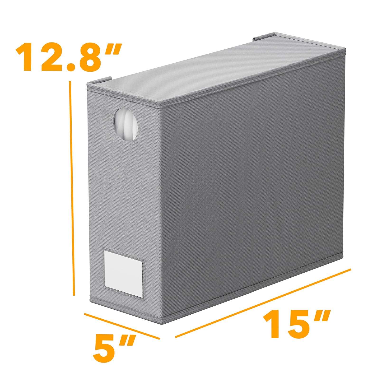 SpaceAid 10 Pack Bed Sheet Organizers and Storage, Foldable Sheet Organizer for Linen Closet, Sheets Set Folder Keeper with Window XL (Queen & King Size) Organizing Bedding Container, Gray - Image 2