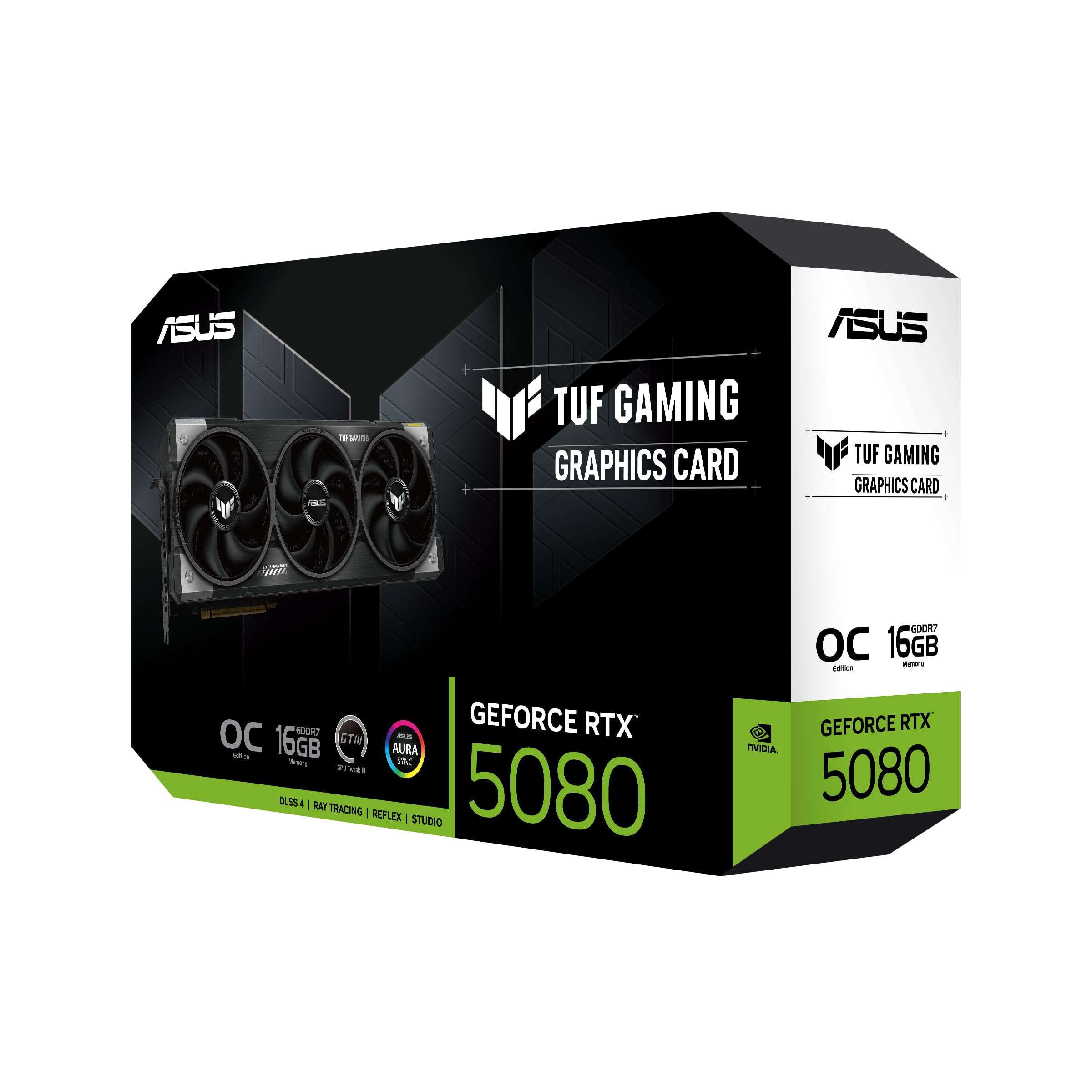 ASUS TUF Gaming GeForce RTX ™ 5080 16GB GDDR7 OC Edition Gaming Graphics Card (PCIe® 5.0, HDMI®/DP 2.1, 3.6-Slot, Military-Grade Components, Protective PCB Coating, axial-tech Fans, Vapor Chamber) - Image 19