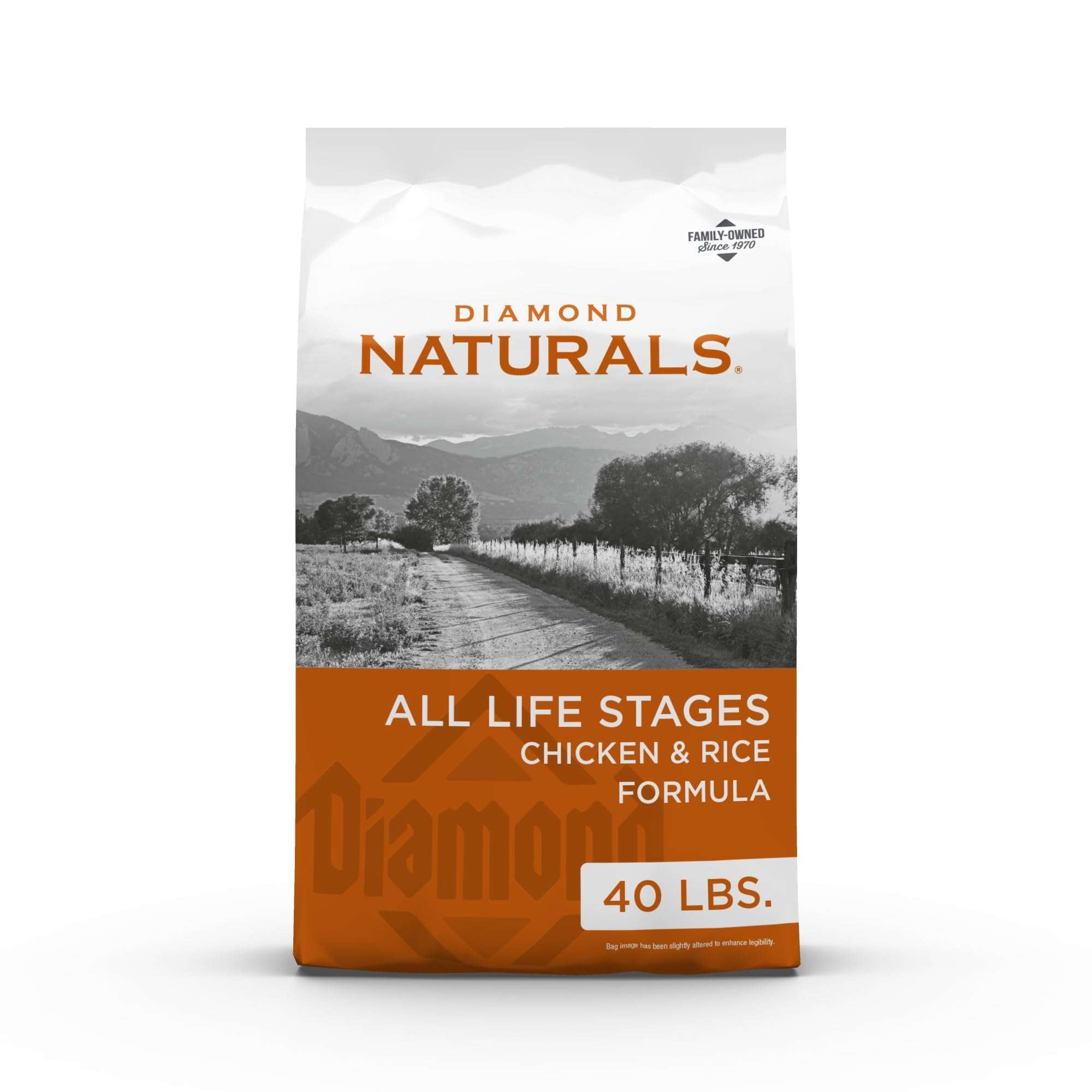 Diamond Naturals All Life Stages Chicken and Rice Formula Dry Dog Food Protein from Real Chicken, and Probiotics 40 Pound (Pack of 1) - Image 1