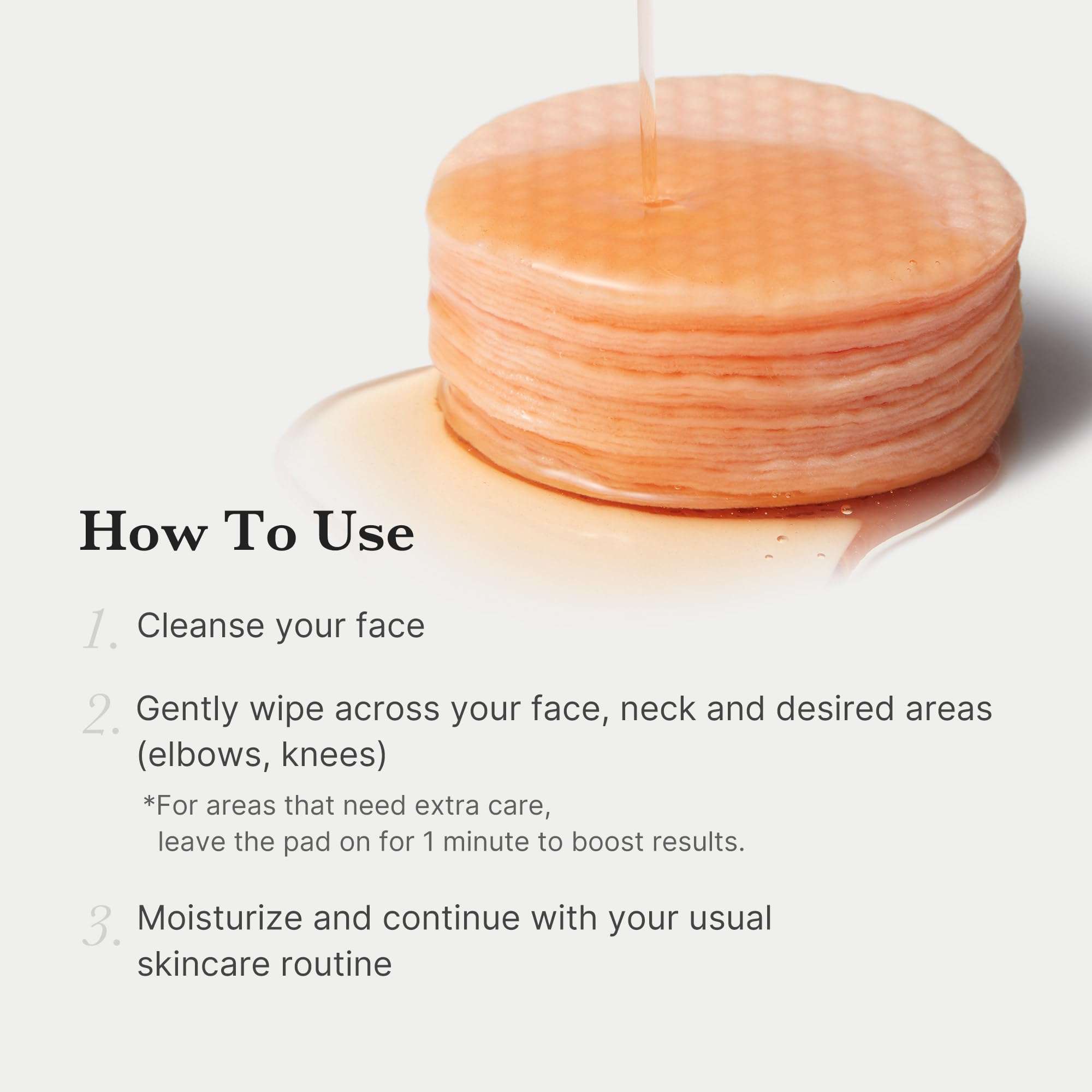Medicube Red Succinic Acid Panthenol Facial Peeling Pads - Exfoliating Toner Pads for Breakout-Prone Skin with Niacinamide, AHA, BHA, and Soothing Panthenol - Non-Comedogenic - Image 5
