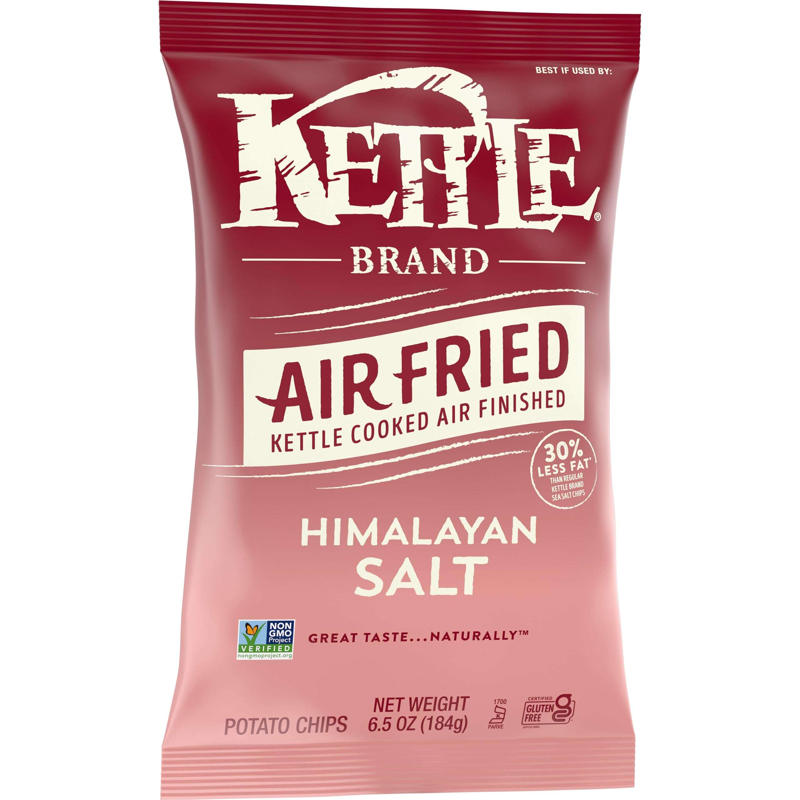 Kettle Brand Potato Chips, Air Fried Himalayan Salt Kettle Chips, 6.5 Oz Bag - Image 7