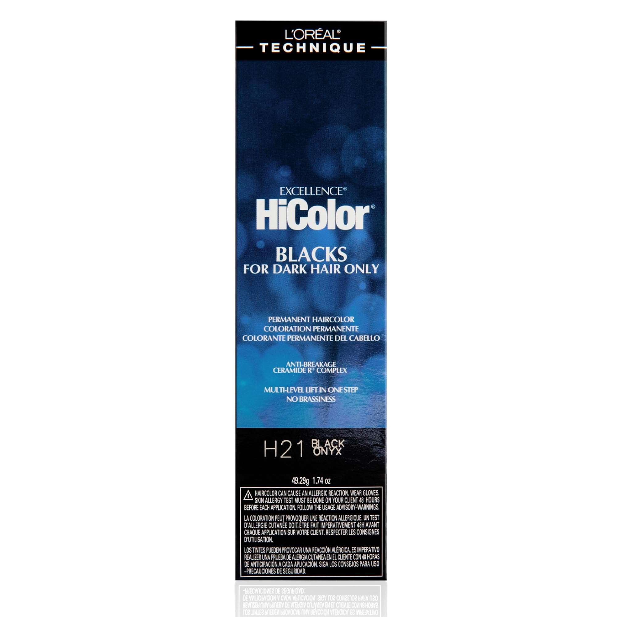 L'Oréal Technique HiColor Violet & Black Shades Permanent Hair Color - Anti-Breakage Ceramide R™ Complex, Multi-Lift With No Brassiness, For Dark Bases and Long Lasting Color - Image 1