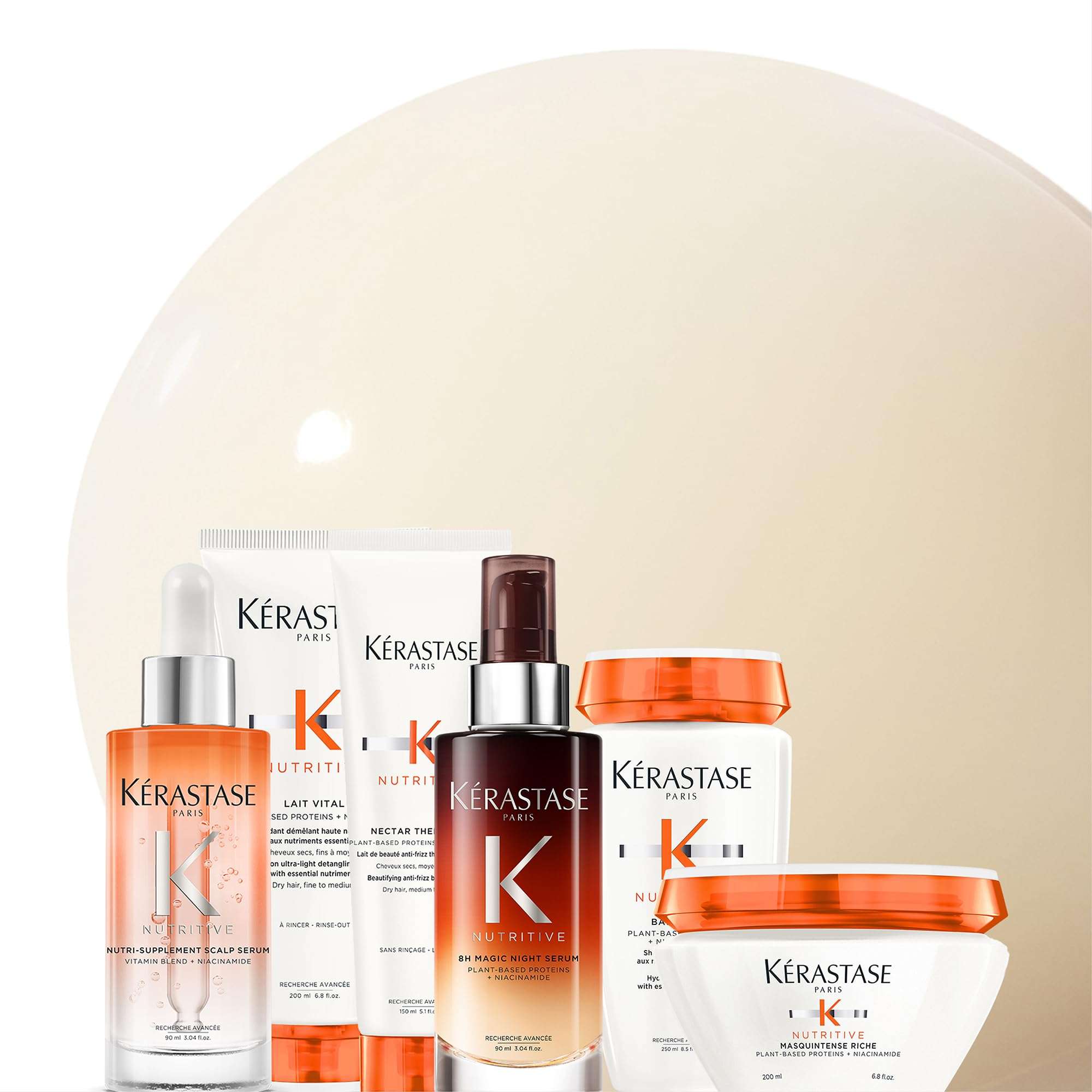 Kerastase Nutritive Lait Vital Hydrating Conditioner For Fine to Medium Dry Hair - Illuminates Shiny Hair and Easily Detangles, With Plant-Based Proteins & Niacinamide - Image 9