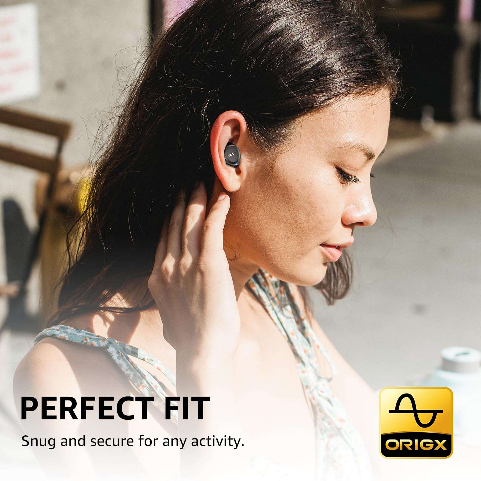 TOZO A1 Wireless Earbuds Bluetooth 5.3 Light Weight in Ear IPX5 Waterproof Headphones 2 Mic for AI Calls, Immersive Premium Sound Bass Headset with Charging Case, 32 Presets EQ Customization via App - Image 2