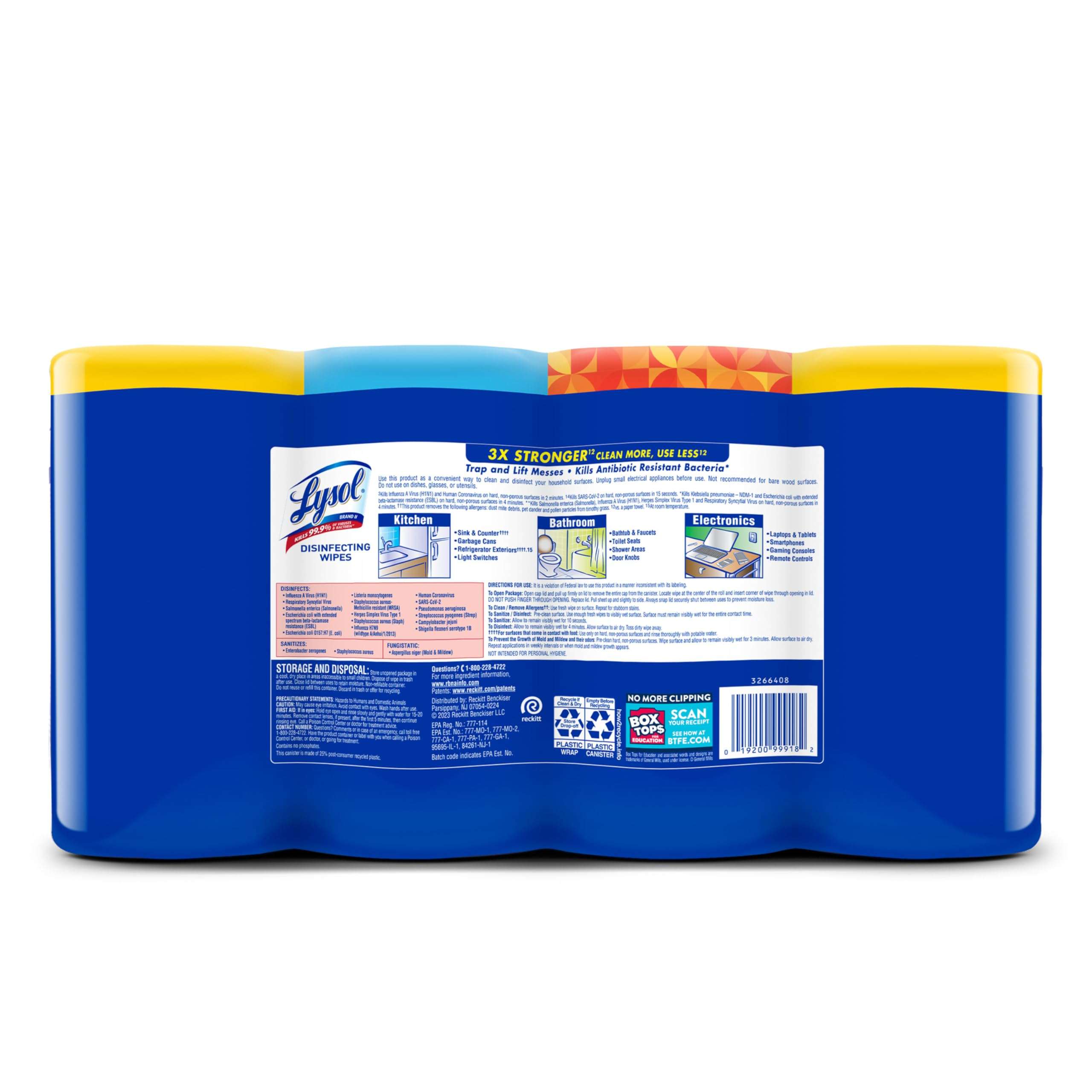 Lysol Disinfecting Wipes Bundle, Home Apartment Dorm Room Essentials and Cleaning Supplies, All Purpose Cleaner, Multi-surface Cleaning Wipes, Multi-Scent Sanitizing Wipes Bundle, 80 Count (4pk) - Image 11