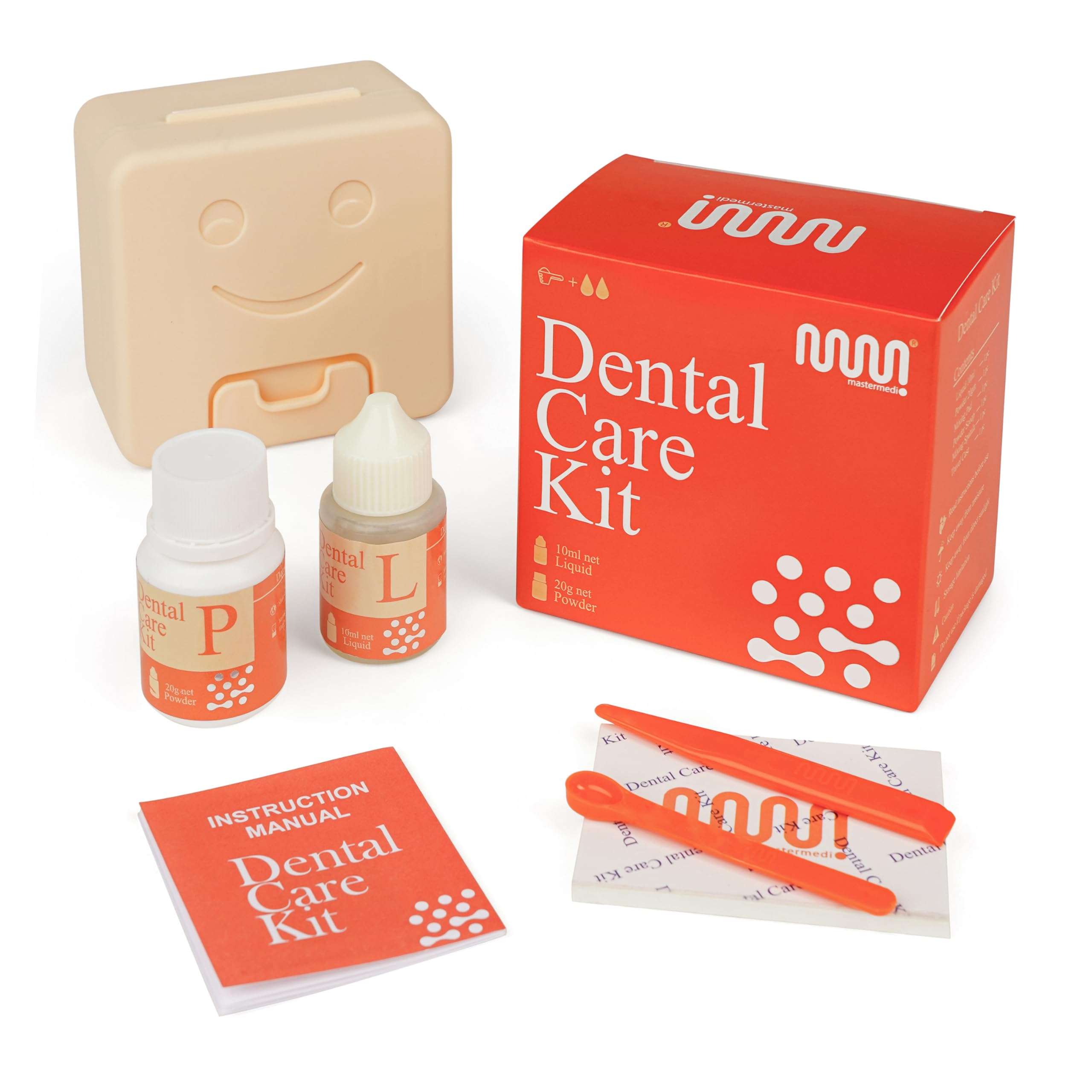 mastermedi Zinc Oxide Eugenol Cement Dental Care Kit Glue For Crowns & Bridges Filling - Image 1