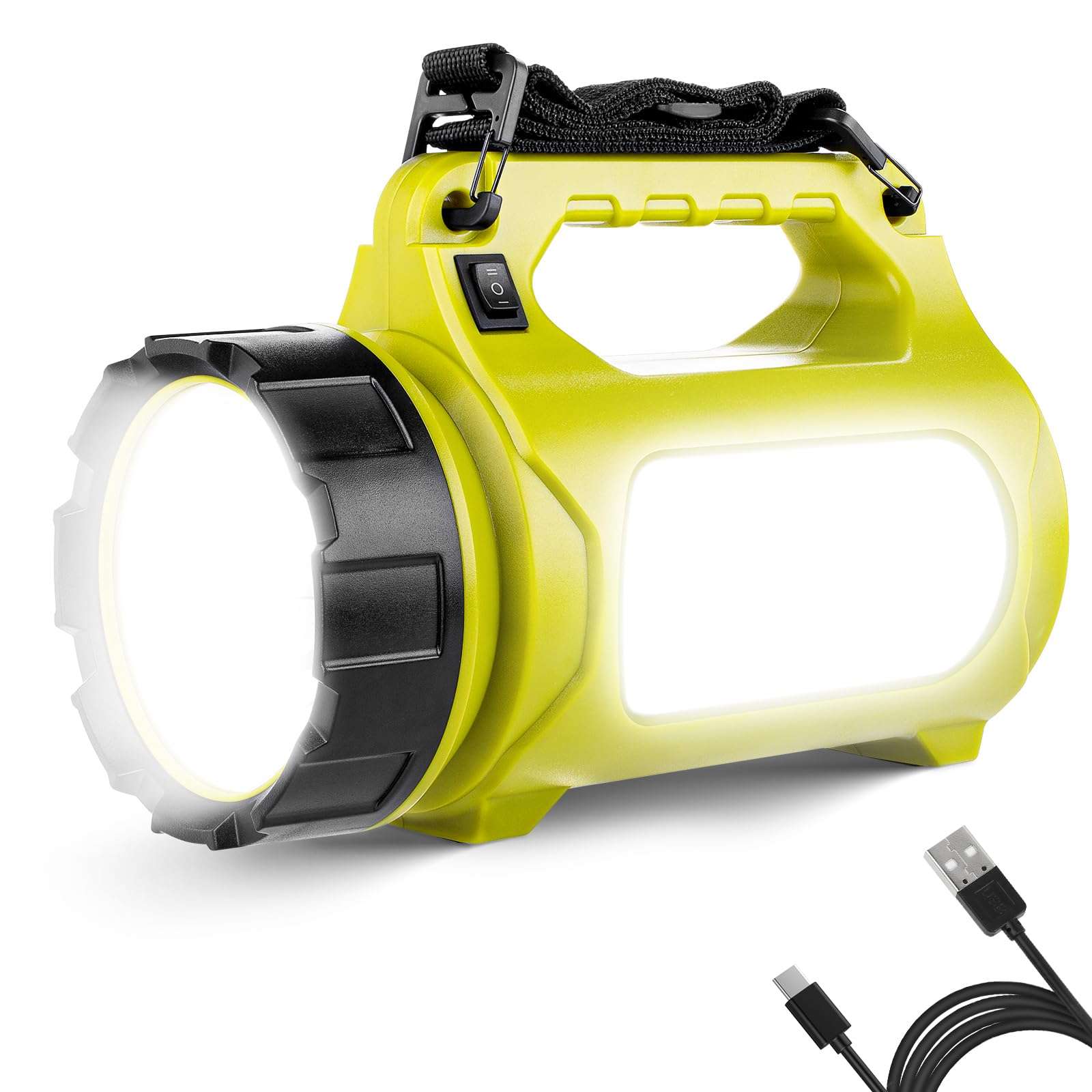 LE Rechargeable LED Lantern, Camping Essentials, 1000LM, 5 Light Modes, Power Bank, IPX4 Waterproof, Lantern Flashlight for Hurricane Emergency, Hiking, Home and More, USB Cable Included - Image 1