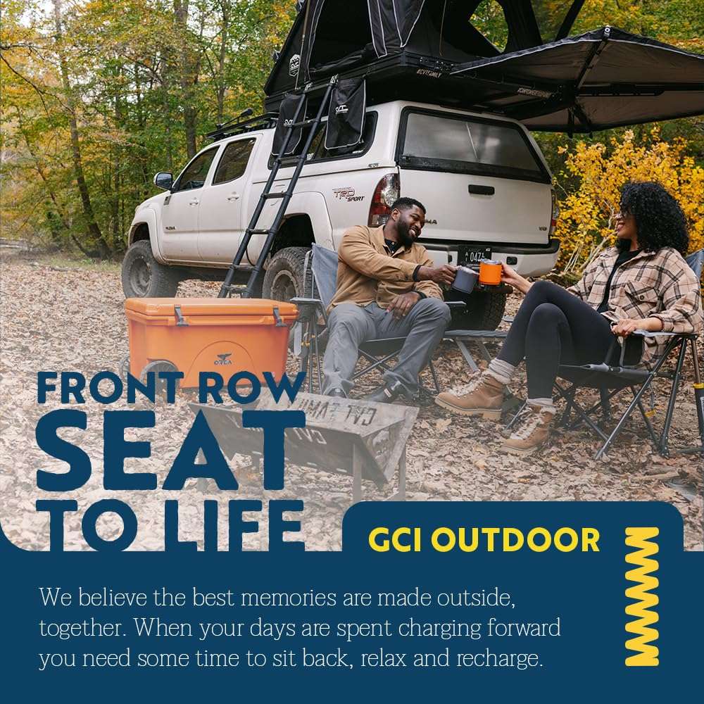 GCI OUTDOOR Kickback Rocker Outdoor Rocking Chair with Beverage Holder - Image 6