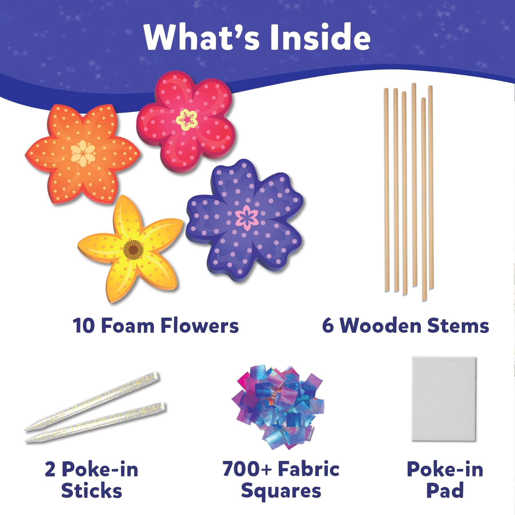 Skillmatics Poke-in Art - Flower Bouquet, Mess-Free Creative Activity, DIY Wood Craft Kits, Gifts for Girls & Boys Ages 4, 5, 6, 7, 8, 9 - Image 3
