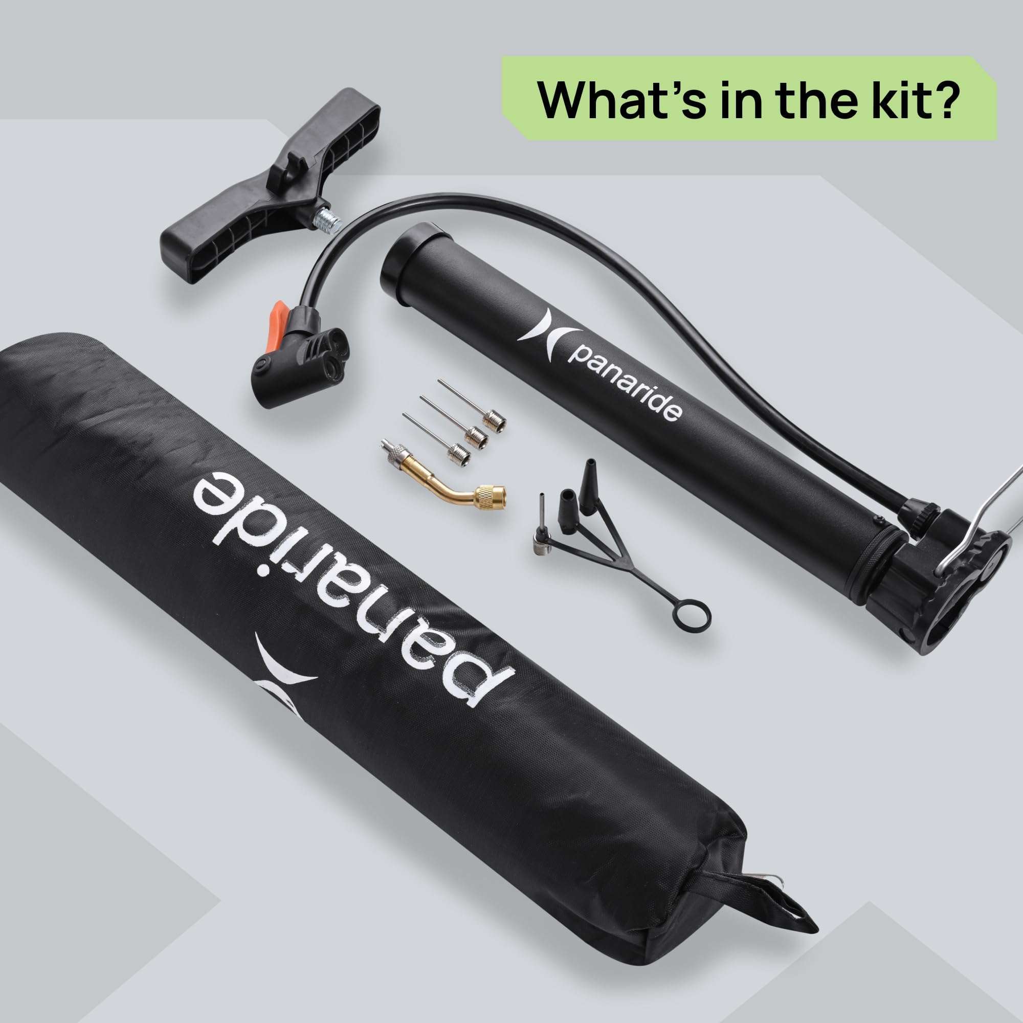 Bike Pump Floor, Advanced Bike Tire Inflator, Bicycle Hand Air Pump with Dual Presta and Schrader Valves, Handheld Pump, Suitable for Road and Mountain Bikes, Baby Stroller, Balls - Image 6