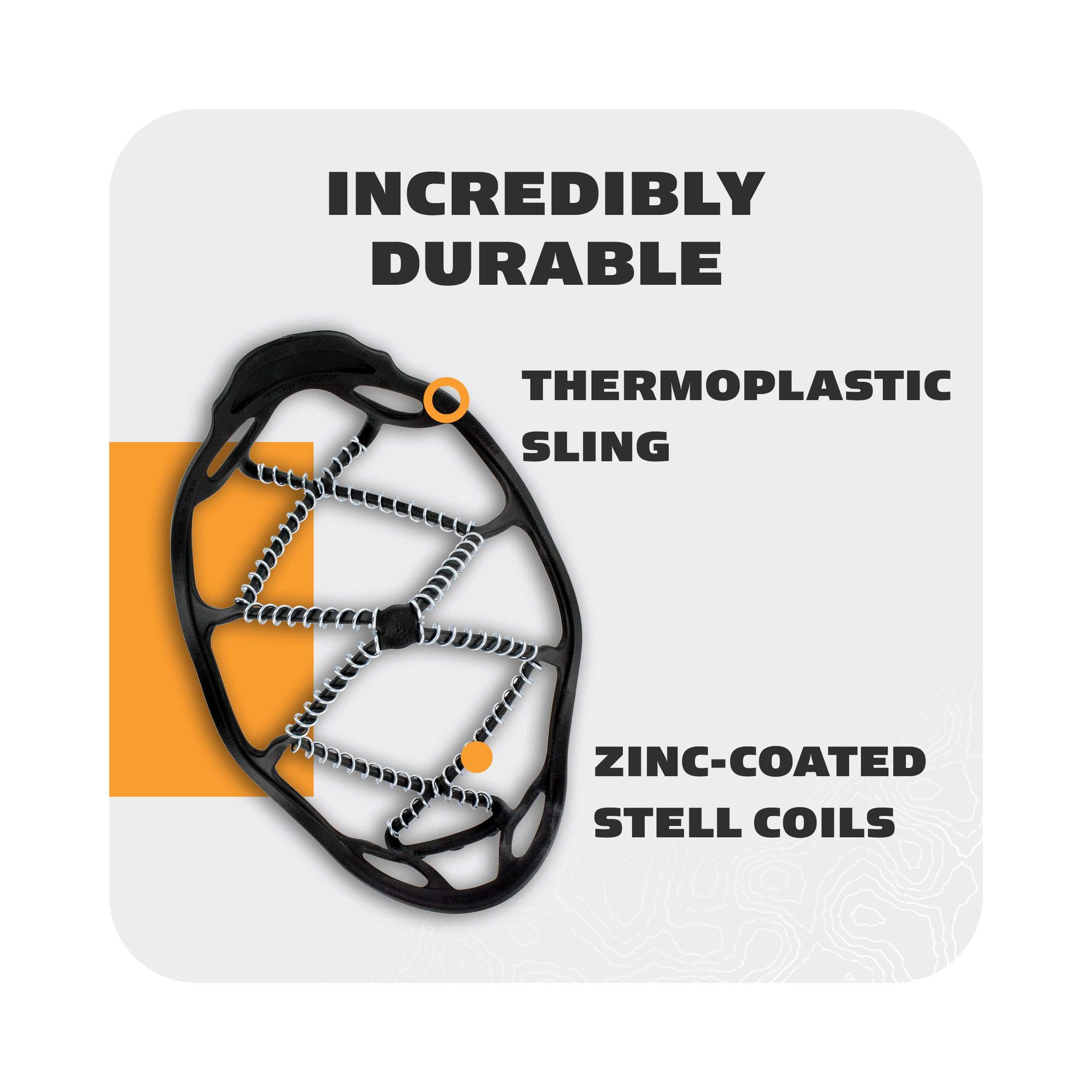 Yaktrax Walk Traction Cleats - 360-Degree Grip on Snow, Ice, & Multi-terrain Surfaces - Elastic Outer Band w/ Easy-On/Off Heel Tab & 1.2mm Zinc-coated Steel Coils - Abrasion & Rust Resistant - Unisex - Image 7