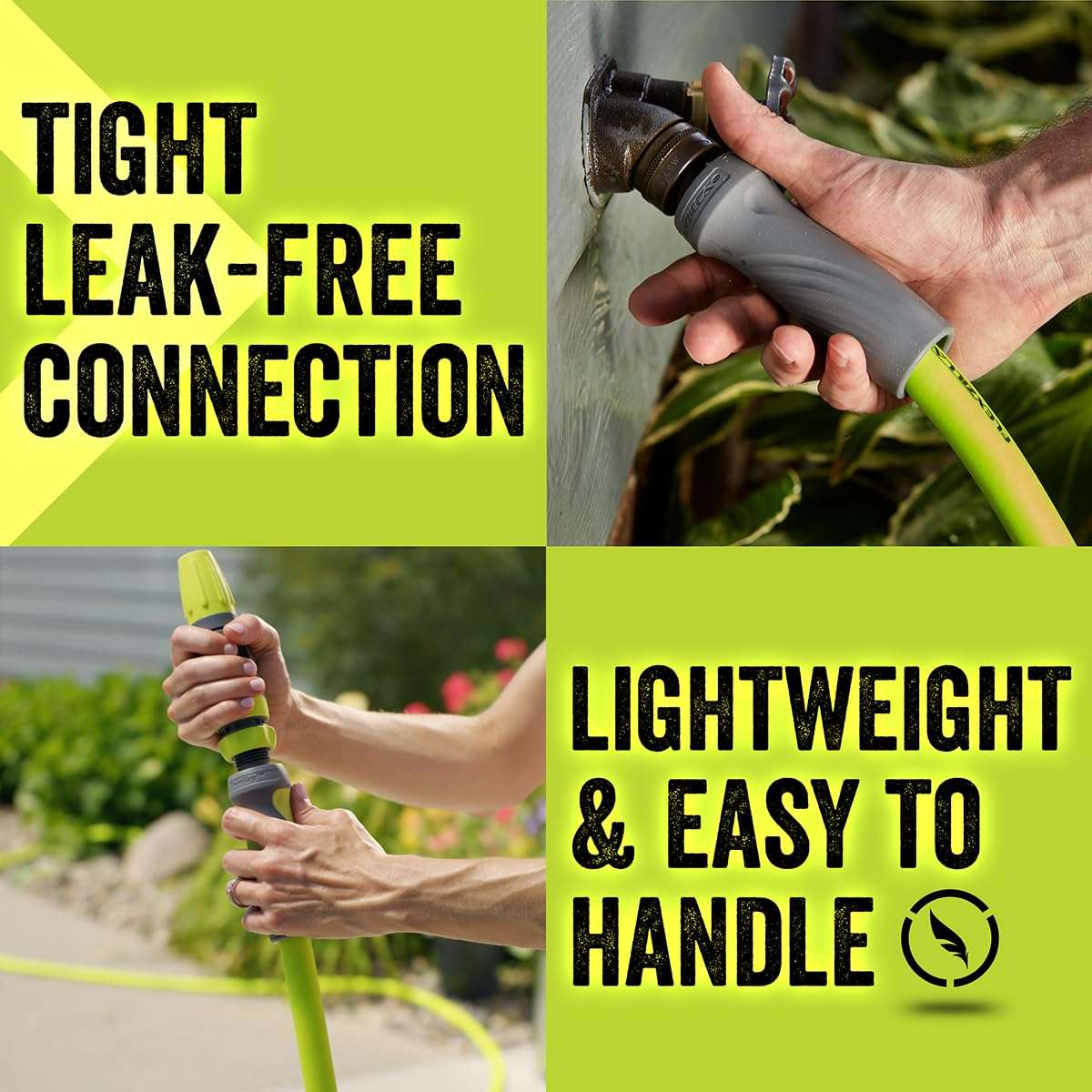 Flexzilla Garden Hose with SwivelGrip, 5/8 in. x 50 ft., Lightweight All-Weather Water Hose, Durable and Flexible, Leak-Free Connections - Image 10