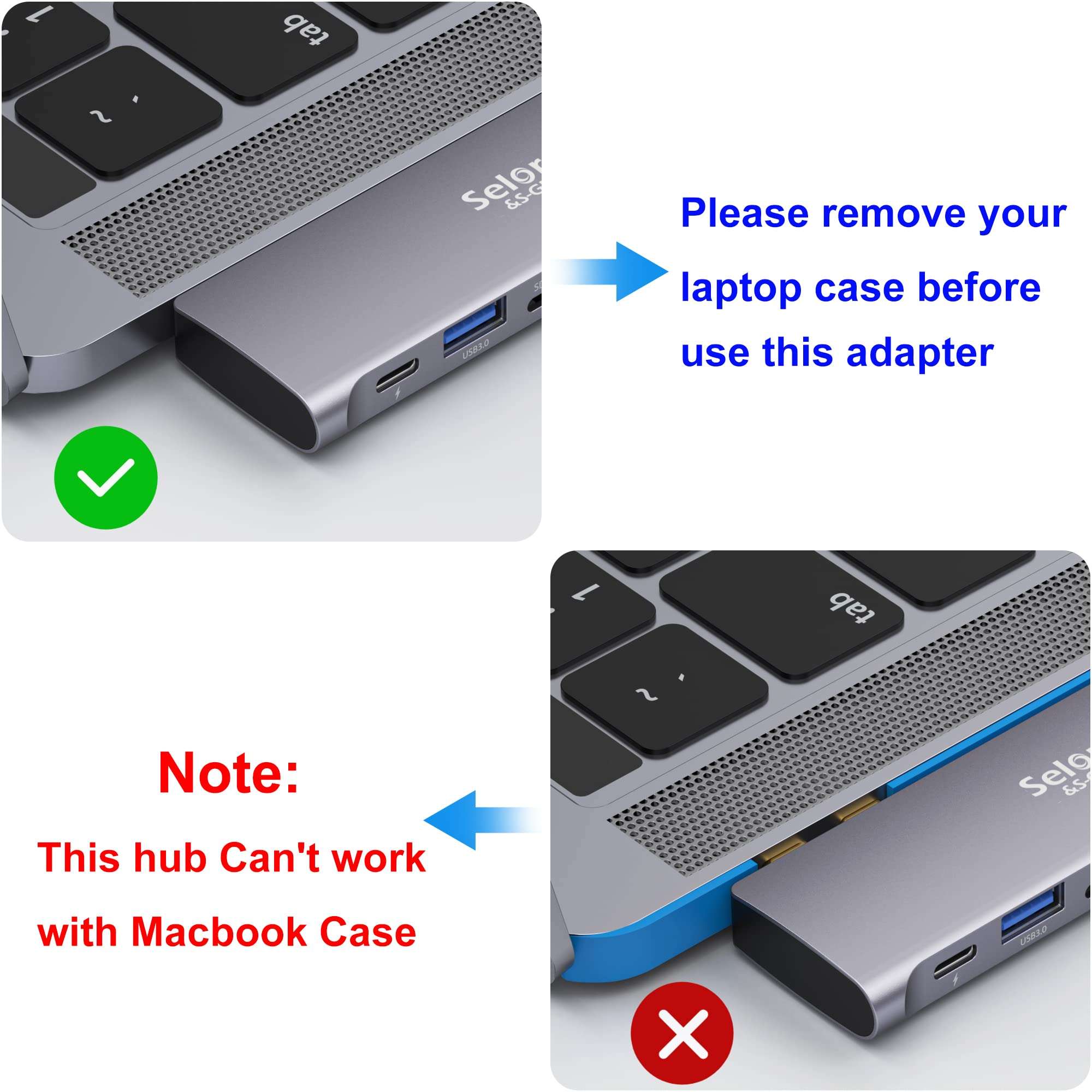 USB C Adapter for MacBook Pro/Air M1 M2 M3 2021 2020 2019 13" 15" 16", 6 in 1 USB-C Hub MacBook Pro Accessories with 3 USB 3.0 Ports,USB C to SD/TF Card Reader and 100W Thunderbolt 3 PD Port - Image 7