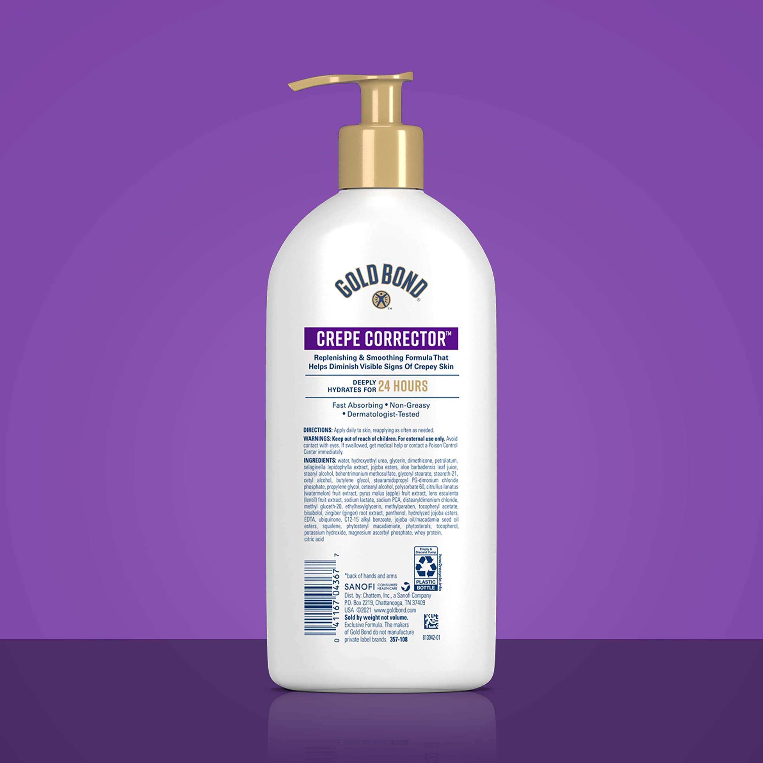 Gold Bond Age Renew Crepe Corrector Body & Face Lotion, Replenishing & Smoothing Formula, 14 oz., Packaging may vary - Image 2