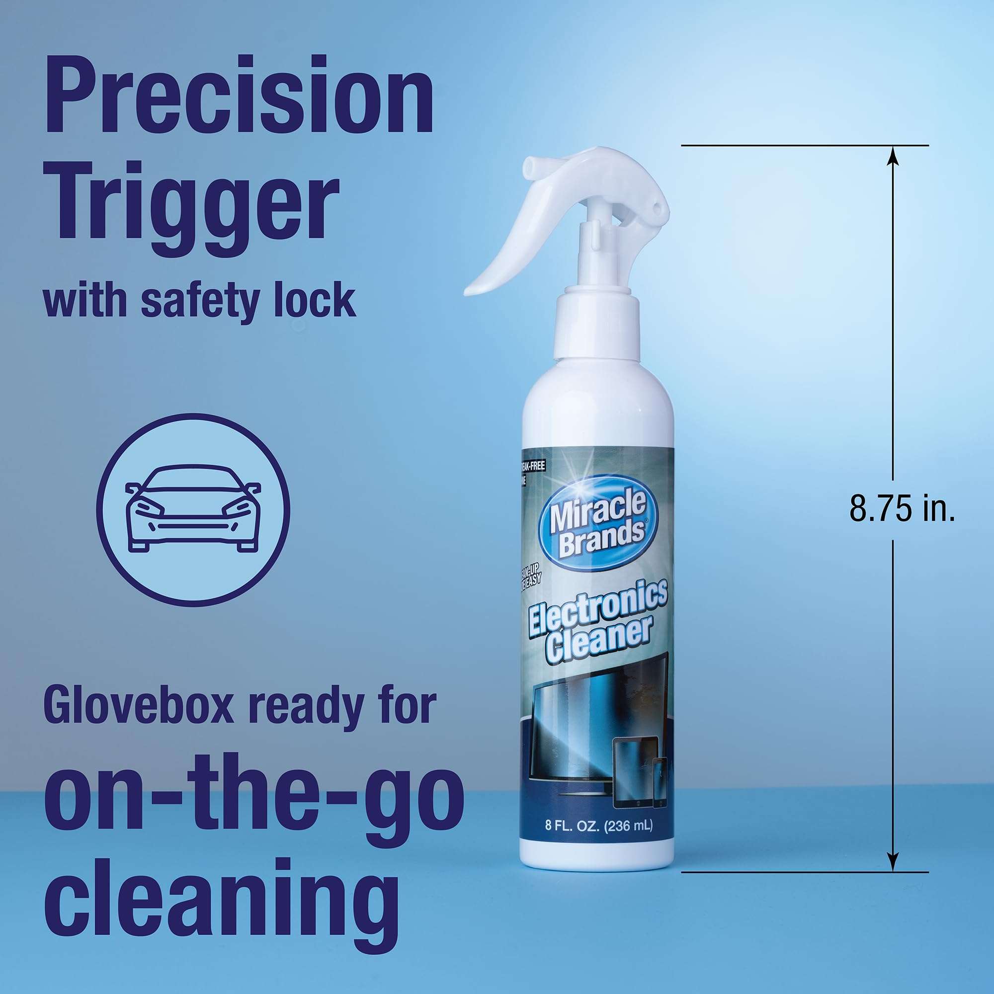 MiracleSpray for Electronics Cleaning, Safe Multisurface Cleaner for Any TV, Phone, Monitor, Keyboard, Screen, Computer, Includes Microfiber Towel - 8 Ounce Kit - Image 7