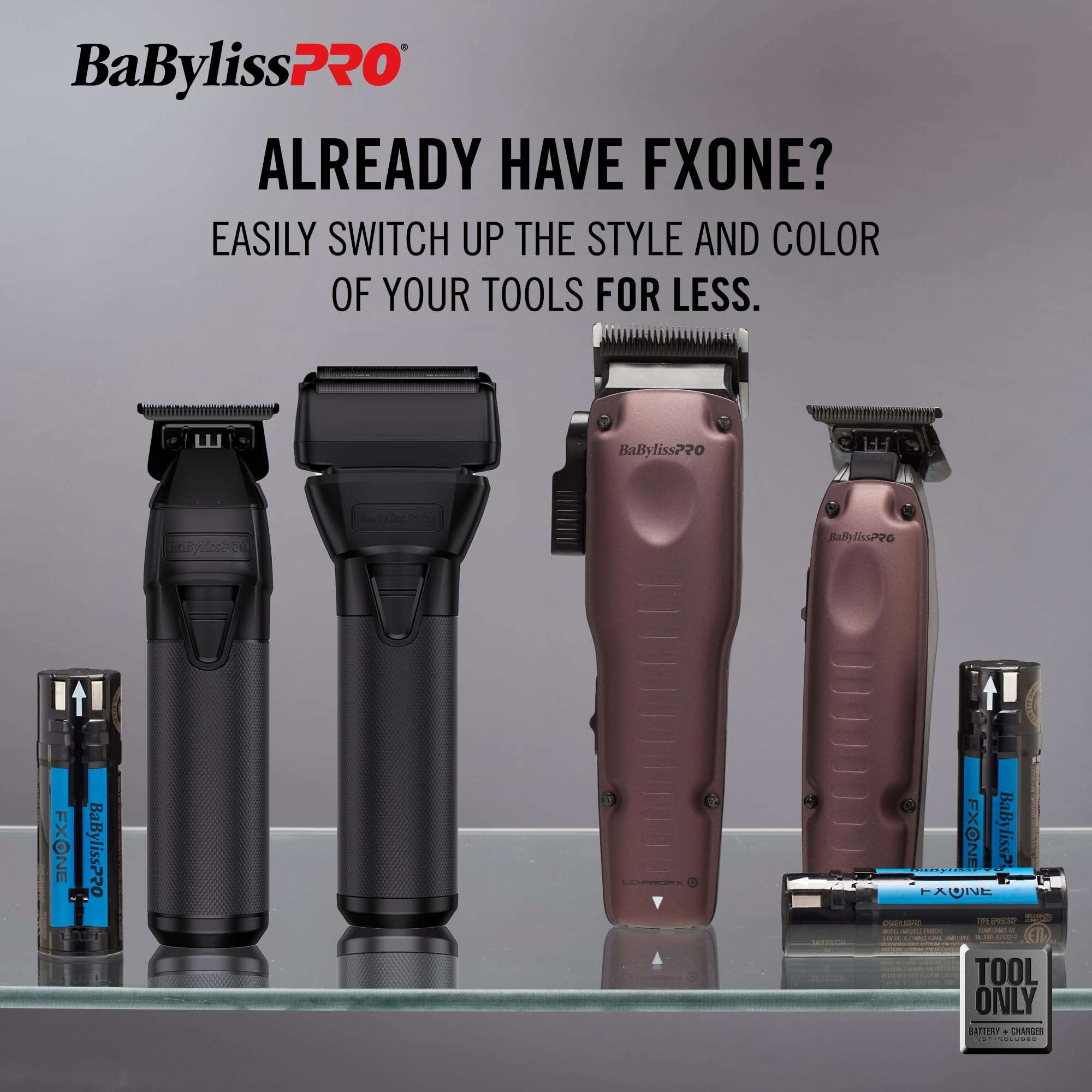 BaBylissPRO® FXONE LOPROFX Limited EditionPurple Tool Only Hair Clipper + Hair Trimmer - Image 4