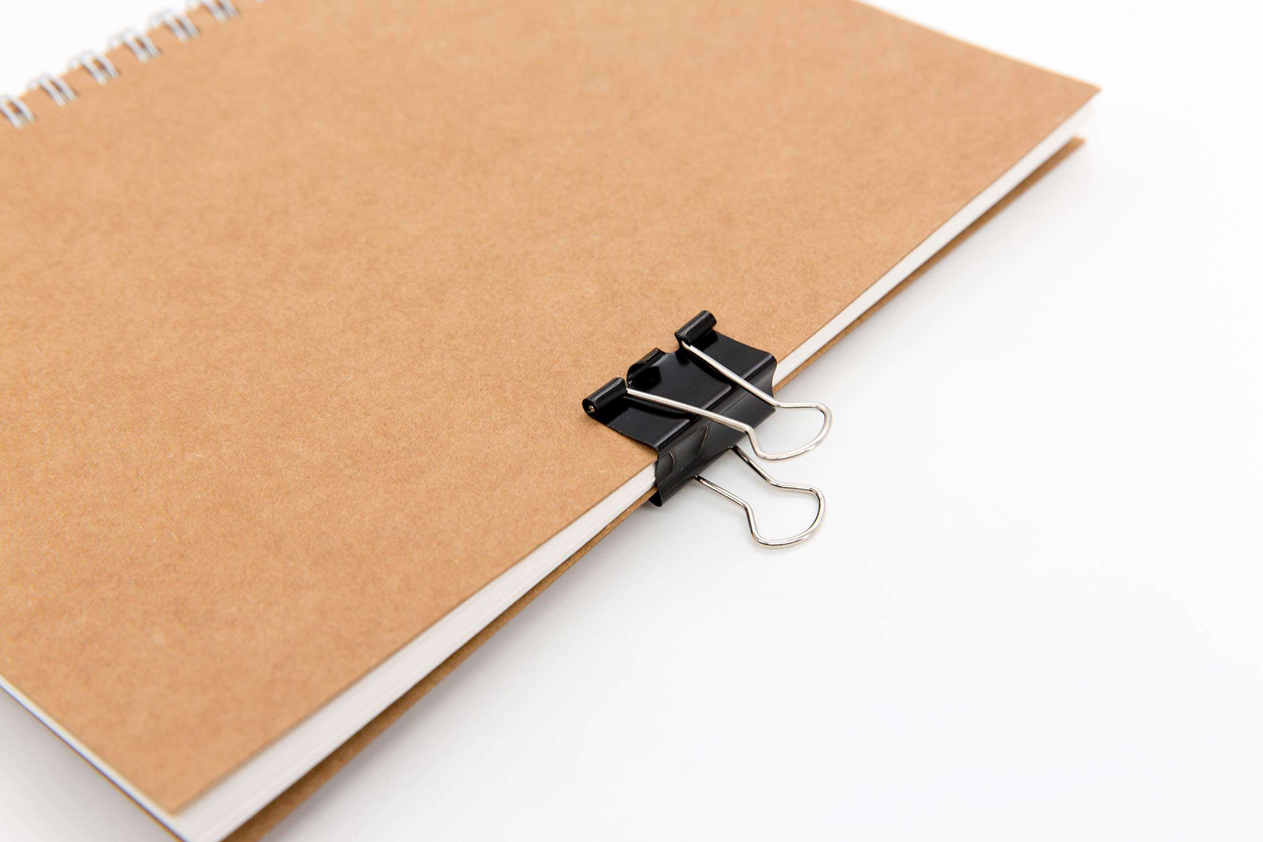 DSTELIN Binder Clips Paper Clamps Assorted Sizes 100 Count (Black), X Large, Large, Medium, Small, X Small and Micro, 6 Sizes in One Pack, Meet Your Different Using Needs. - Image 4
