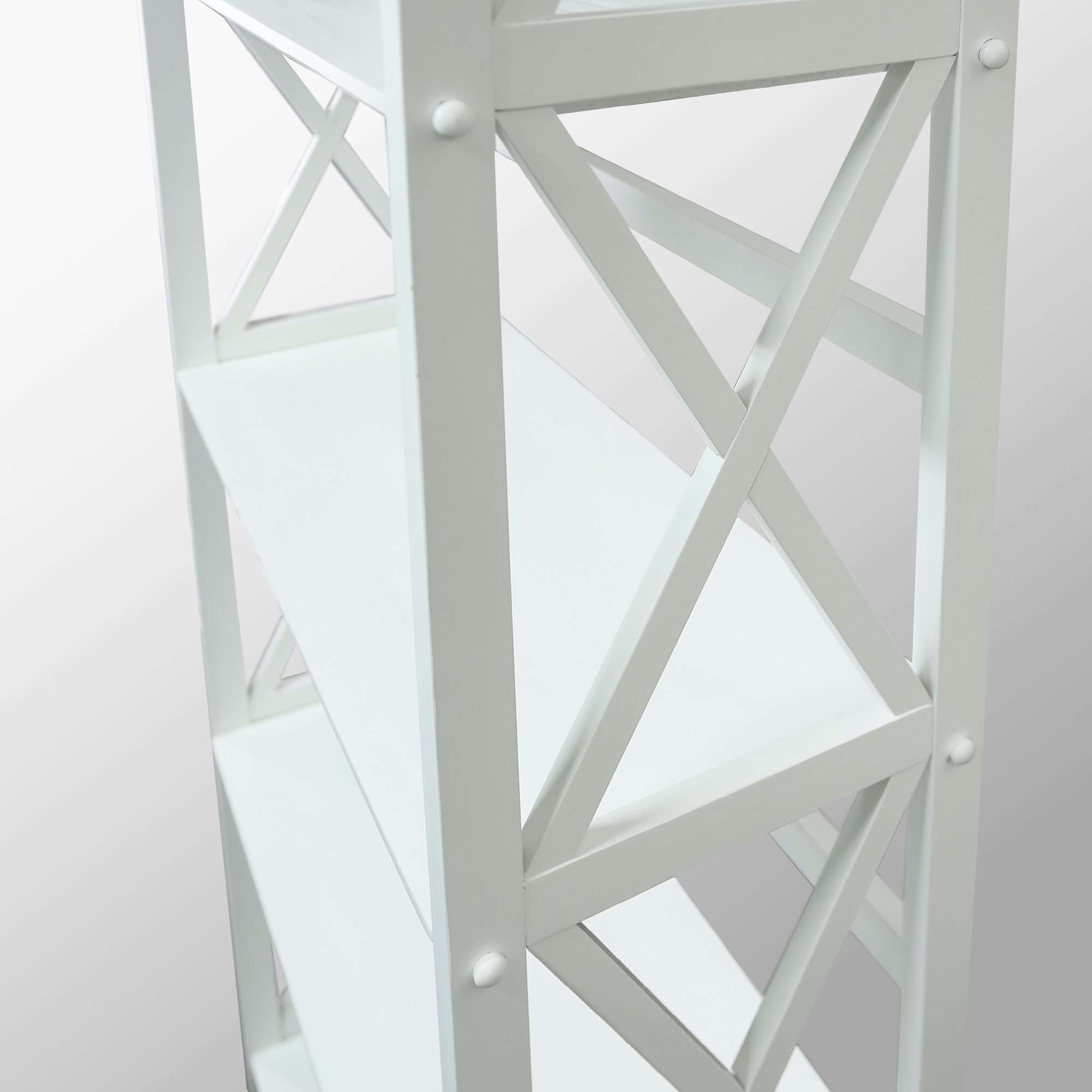 Casual Home 3-Shelf Montego Bookcase, White - Image 9
