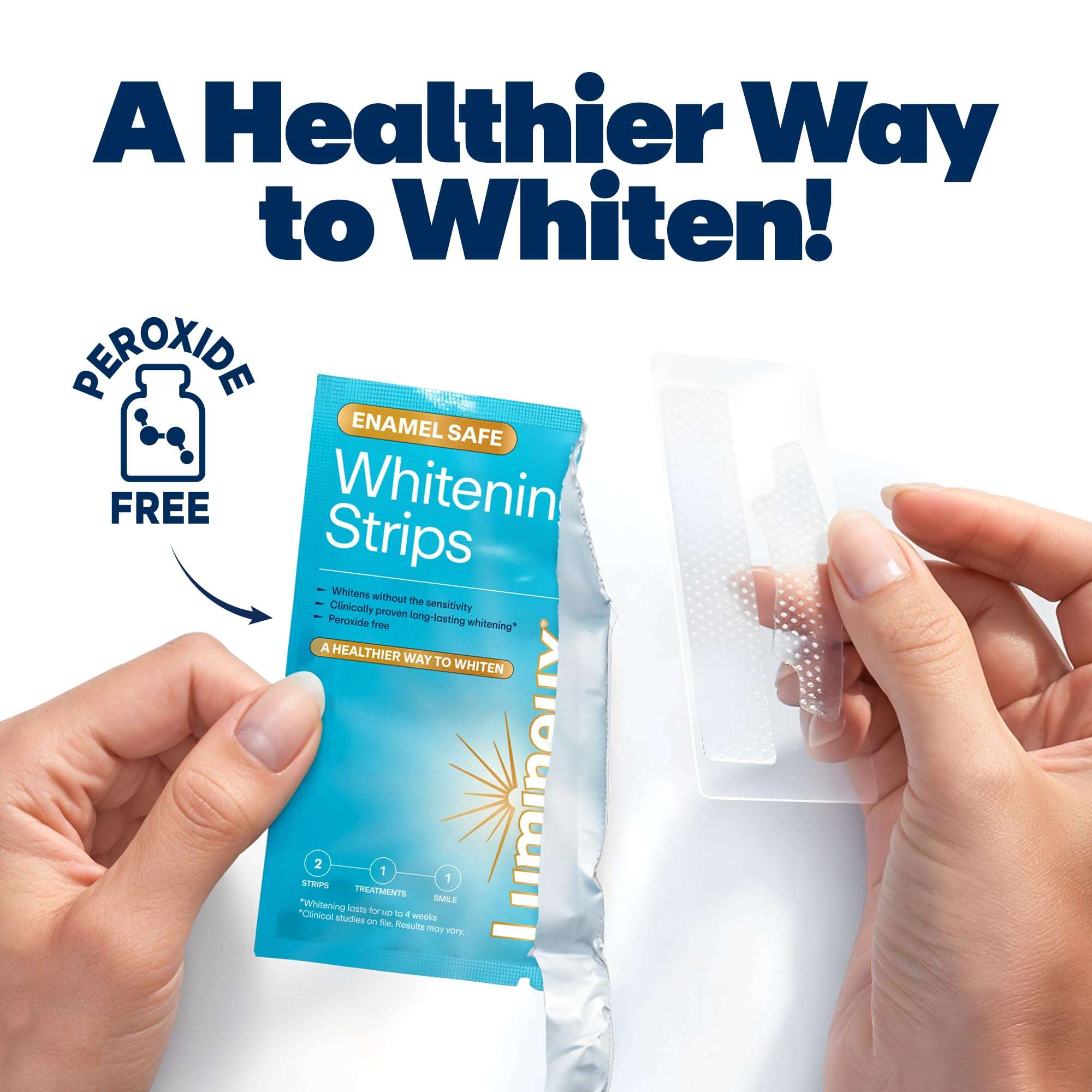 Lumineux Teeth Whitening Strips 21 Treatments – Peroxide Free - Enamel Safe for Whiter Teeth - Whitening Without The Sensitivity - Dentist Formulated - Sensitivity - Image 6