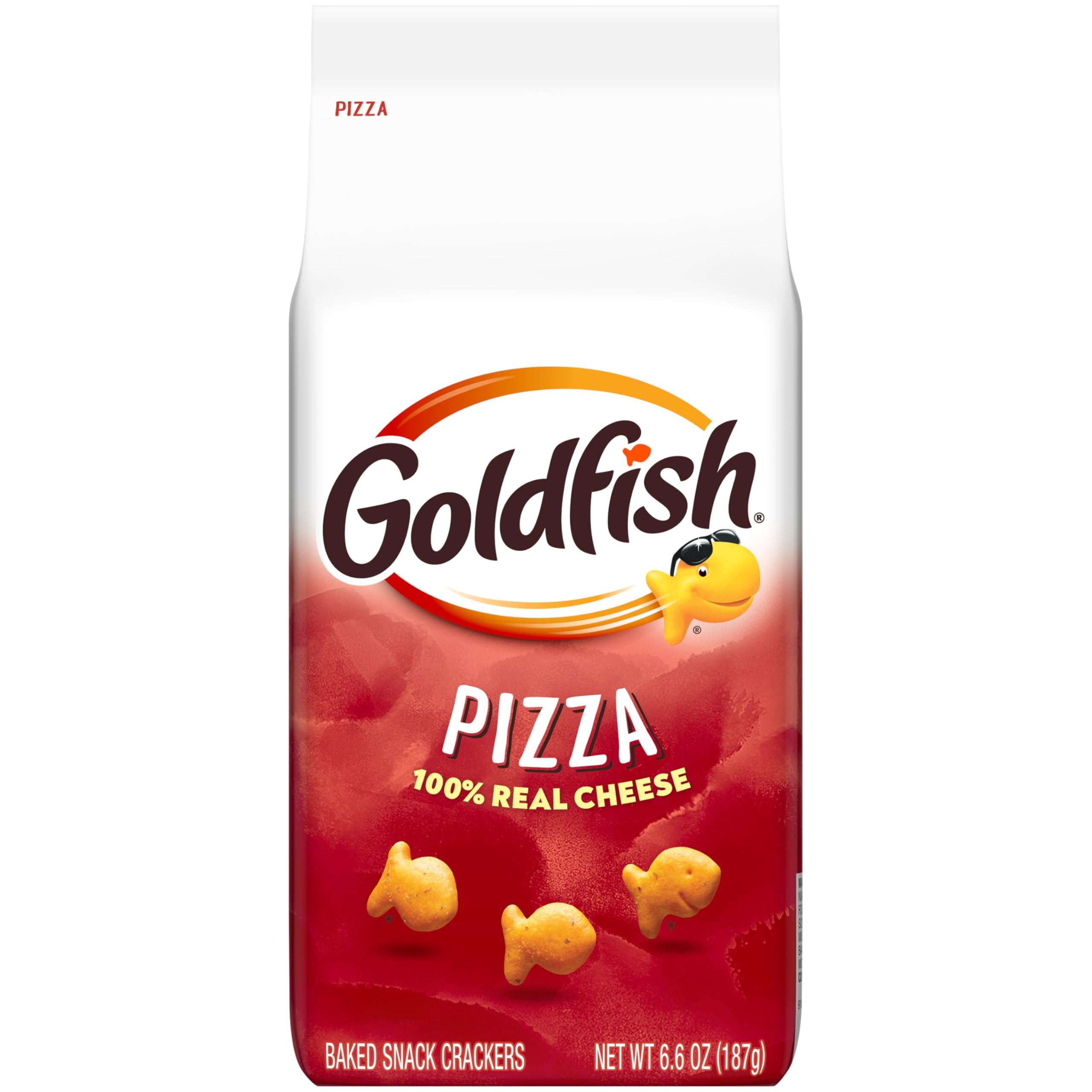 Goldfish Pizza Cheese Crackers, 6.6 Oz Bag - Image 1