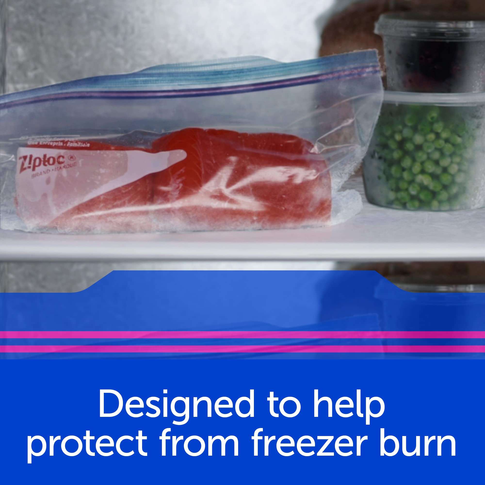 Ziploc Pint Food Storage Freezer Bags, Grip 'n Seal Technology for Easier Grip, Open, and Close, 20 Count - Image 7