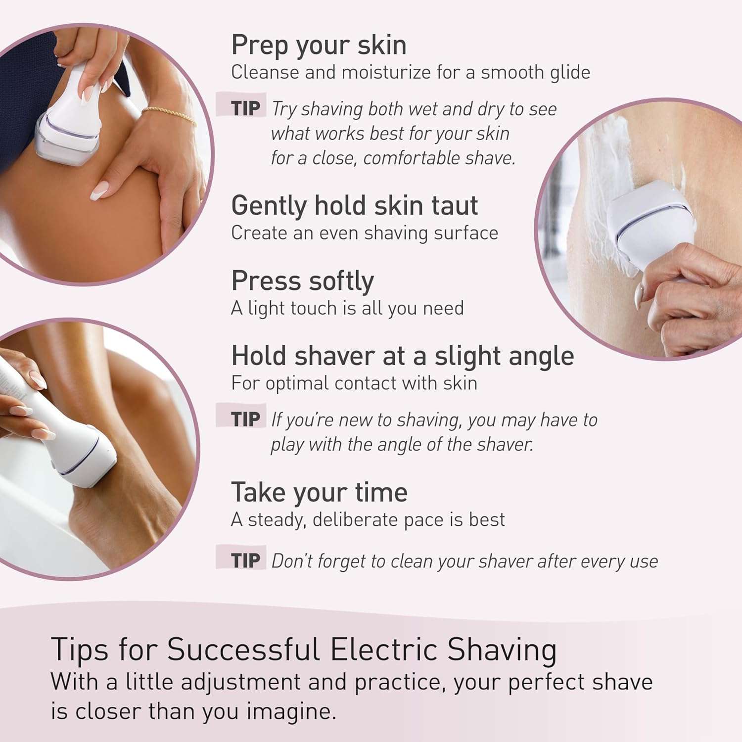 Panasonic Electric Bikini Trimmer for Women Waterproof, Full-Body Cordless Electric Razor with Bikini Attachments, 3 Hypoallergenic Blades, Perfect for Travel, Shower and Everyday Use - ES-AWL6AG - Image 8
