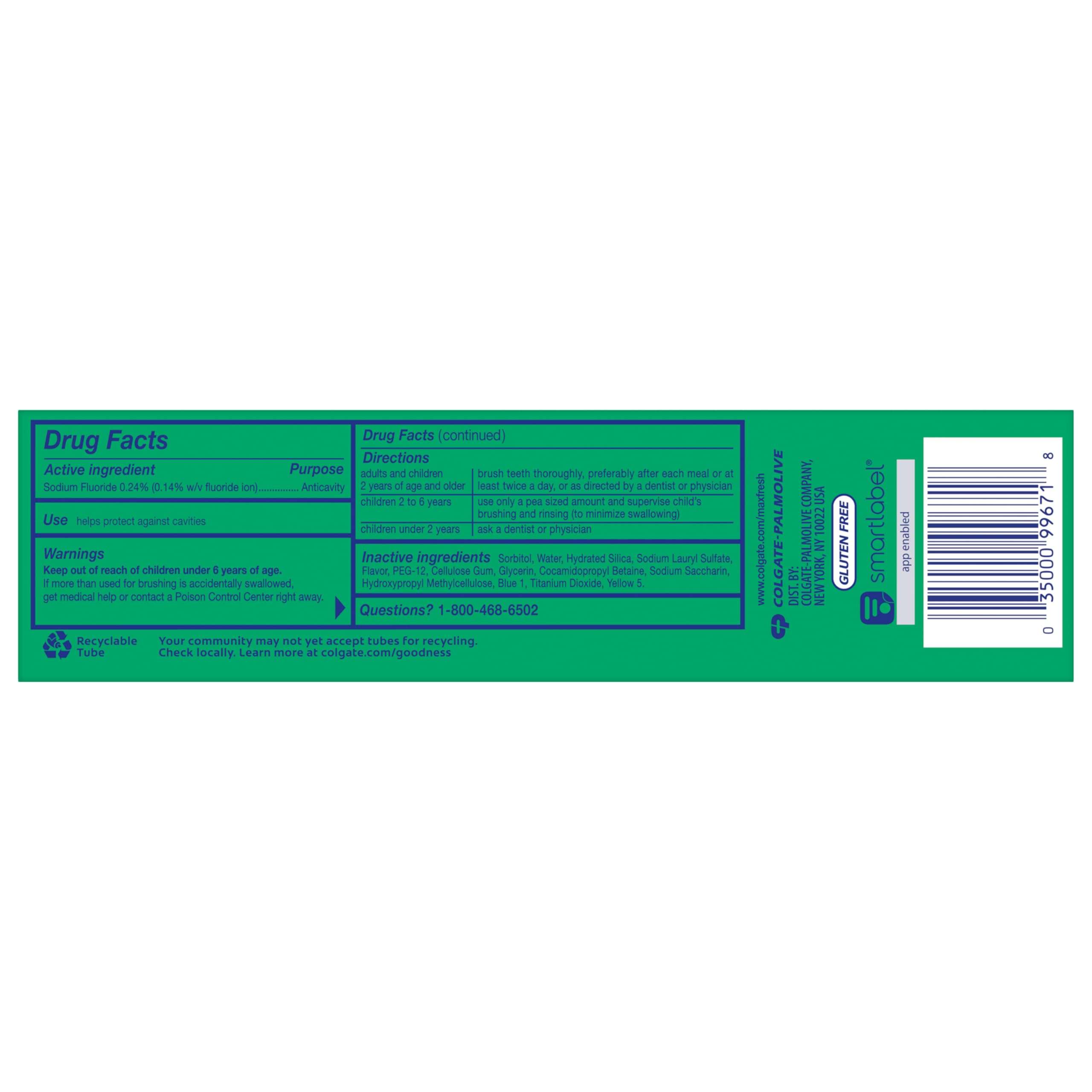 Colgate MaxFresh Clean Mint Toothpaste, 6.3 oz - Image 10