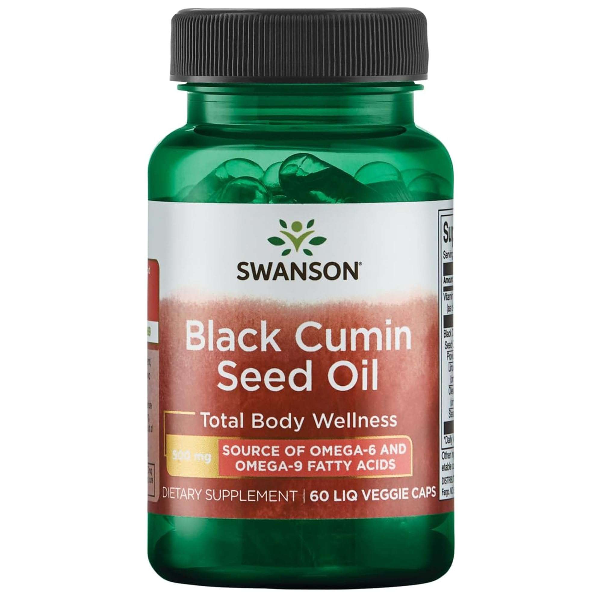Swanson Black Cumin Seed Oil 500 Milligrams 60 Liq Vegcap - Image 1