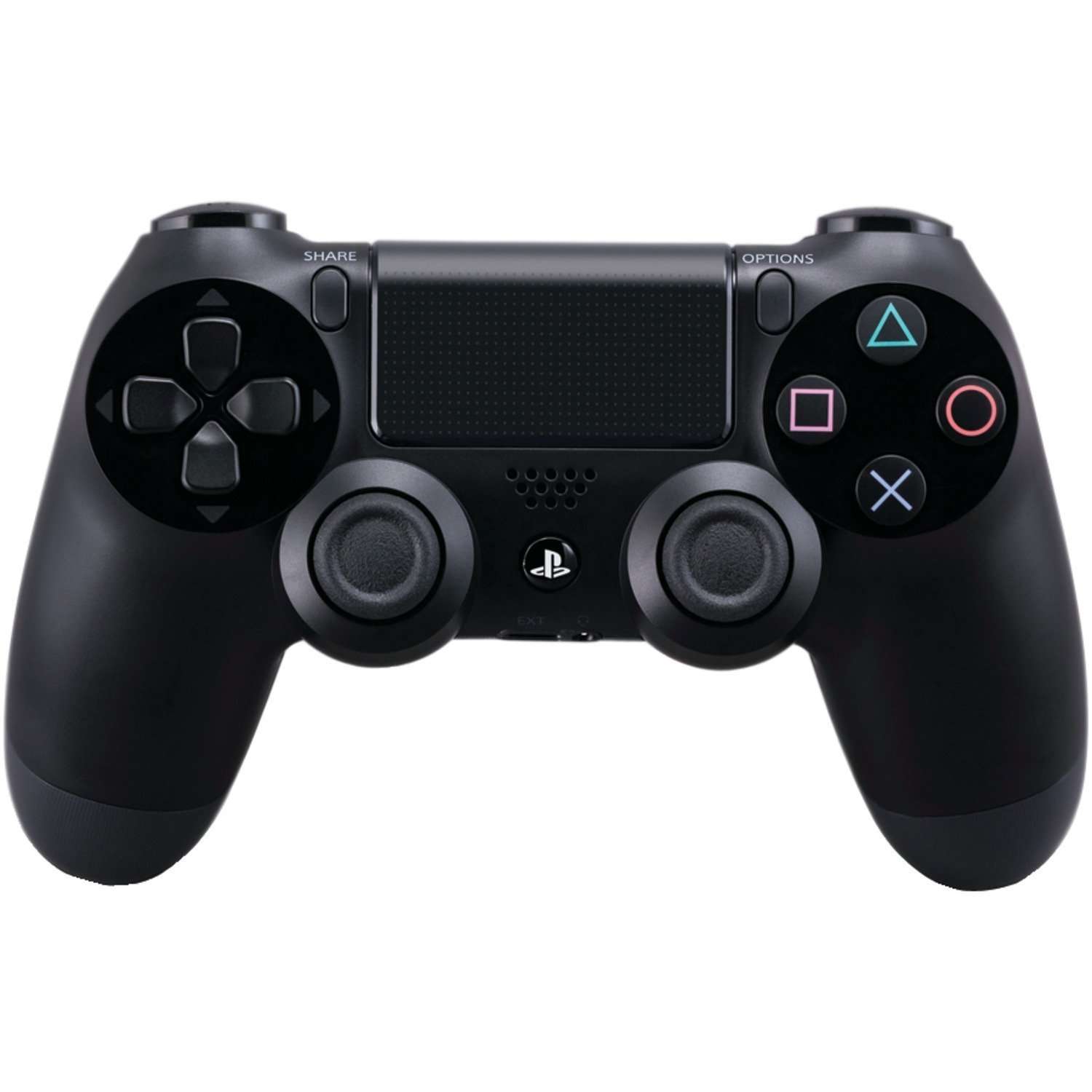 DualShock 4 Wireless Controller for PlayStation 4 - Jet Black (Renewed) - Image 1