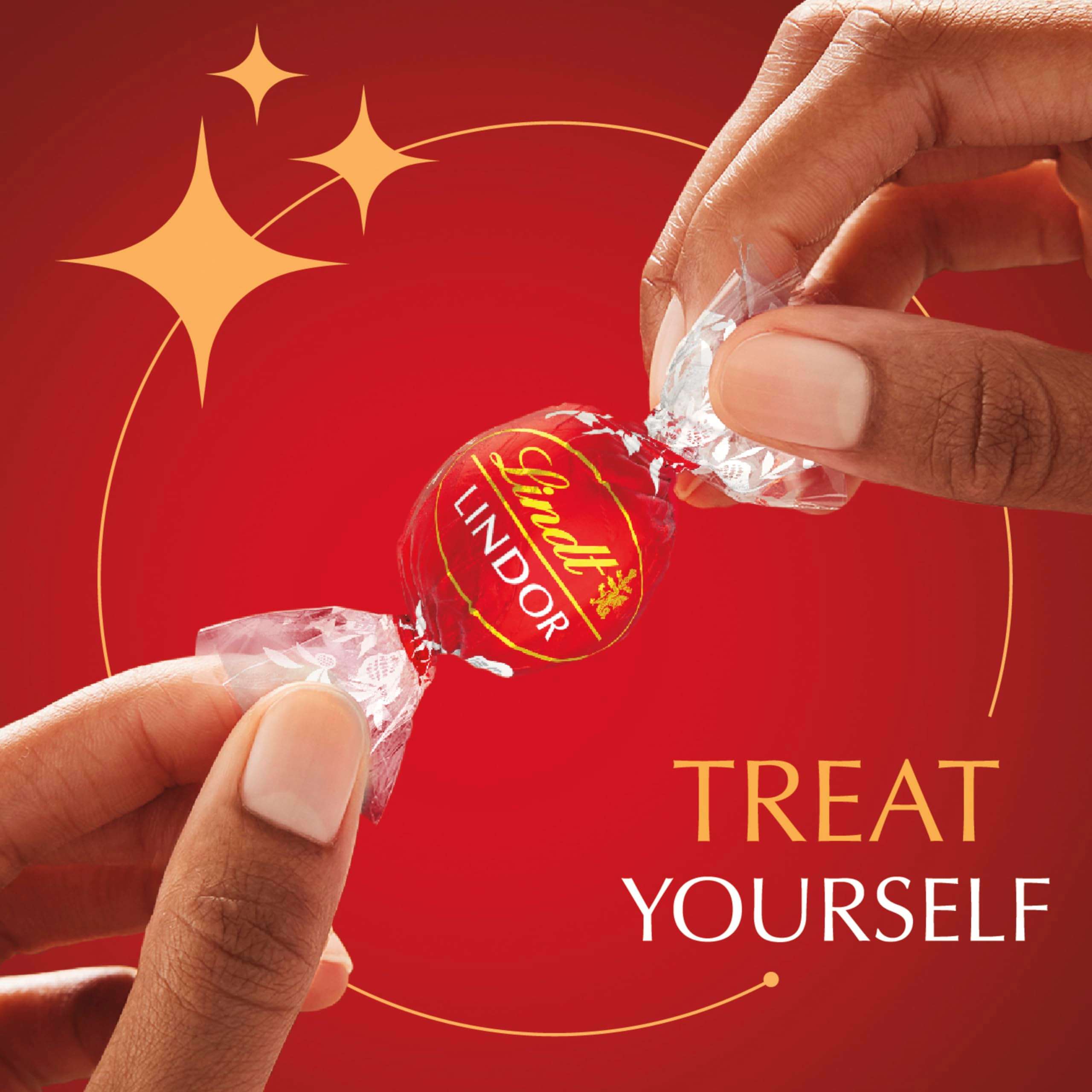 Lindt LINDOR Milk Chocolate Candy Truffles, Halloween Candy, 15.2 oz. Bag - Image 5