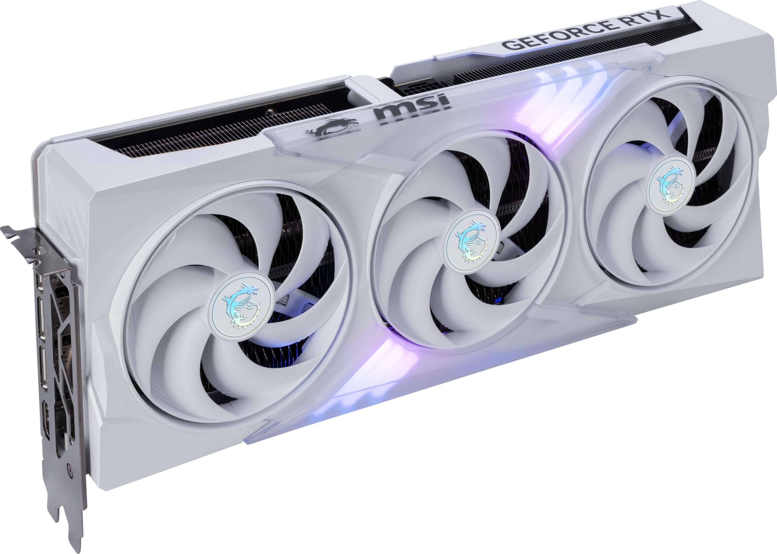 MSI Gaming RTX 5080 16G Gaming Trio OC White Graphics Card (16GB GDDR7, 256-bit, Extreme Clock TBD MHz, DisplayPort x 3 2.1a, HDMI 2.1b, NVIDIA Blackwell Architecture) - Image 3
