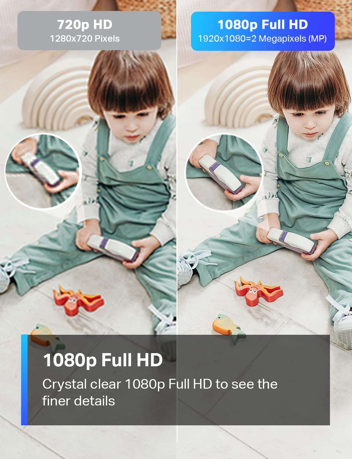Tapo TP-Link 1080P Indoor Security Camera for Baby Monitor, Dog Camera w/Motion Detection, 2-Way Audio Siren, Night Vision, Cloud & SD Card Storage, Works w/Alexa & Google Home C100 - Image 5