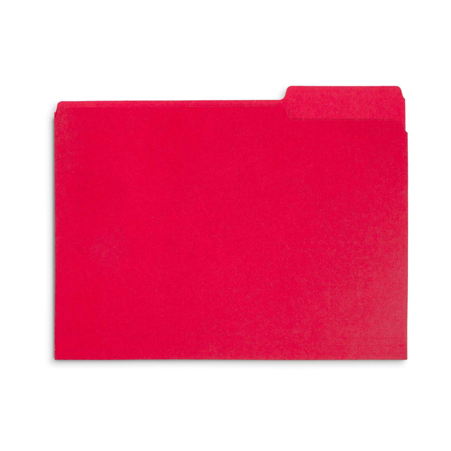 File Folder, 1/3 Cut Tab, Letter Size, Red, Great for Organizing and Easy File Storage, 100 Per Box - Image 4