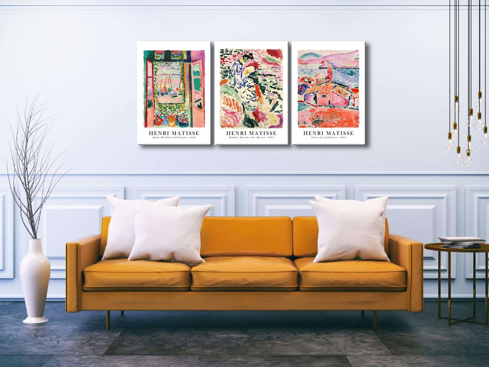 Wieco Art 3 Piece Henri Mattise Canvas Wall Art Abstract Colorful Matisse Posters Canvas Prints for Wall and Home Office Decorations - Image 4