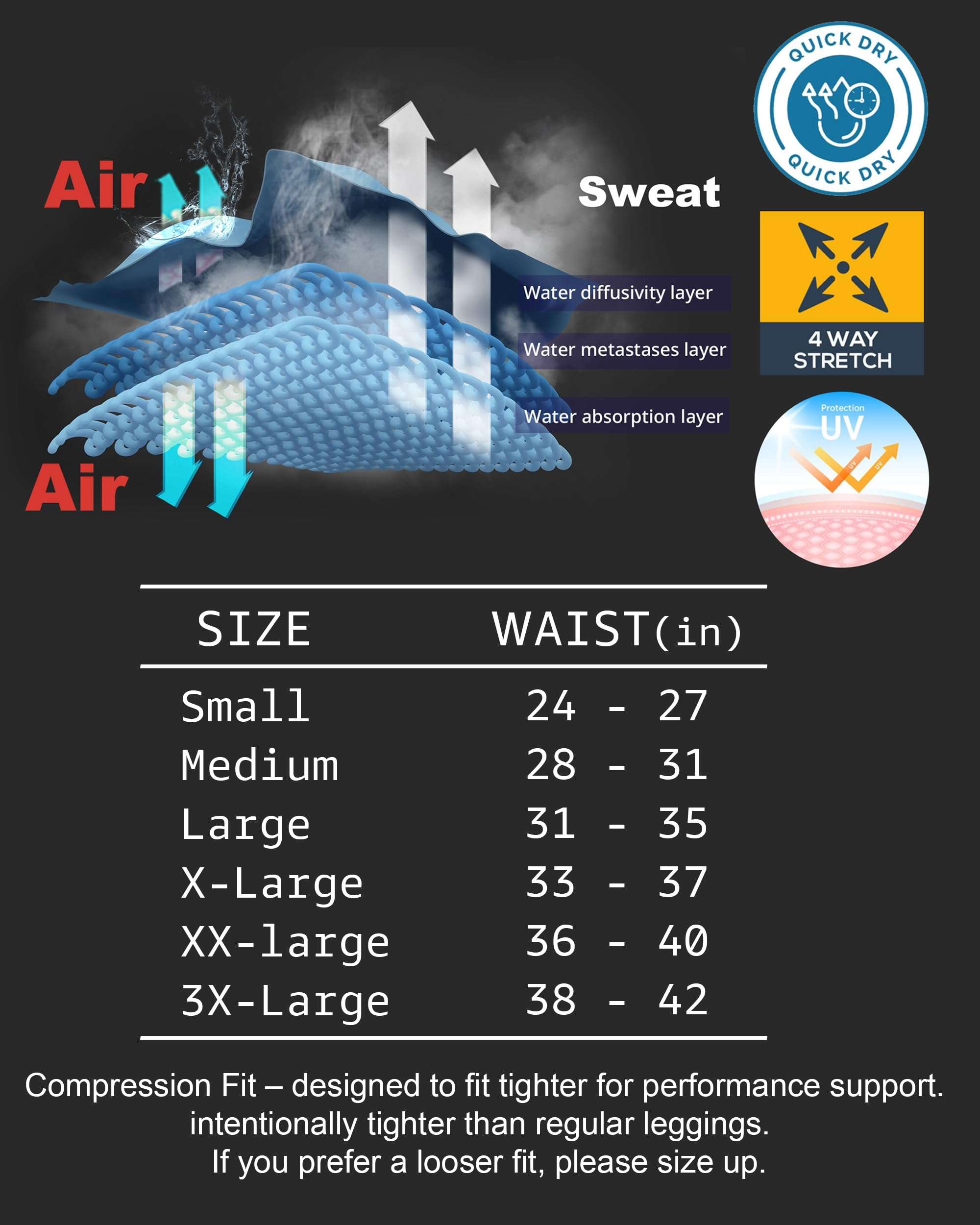 DRSKIN 5, 4, 3 or 1 Pack Men’s Compression Pants Tights Leggings Sports Baselayer Running Athletic Workout Active - Image 2