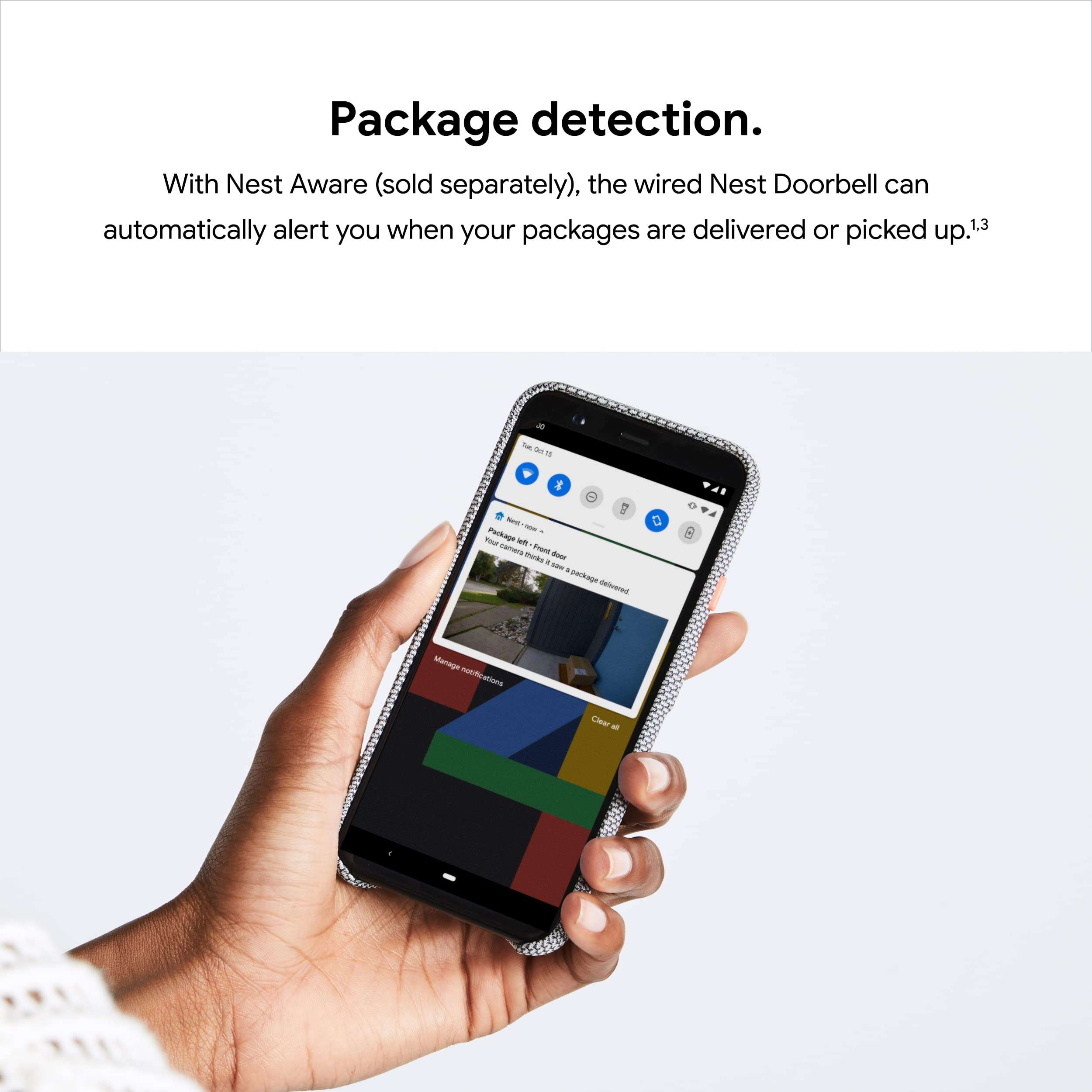 Google Nest Doorbell (Wired) - Formerly Nest Hello - Video Doorbell with 24/7 Streaming - Smart Doorbell Camera for Home with HDR Video, HD Talk and Listen, Night Vision, and Person Alerts - Image 10