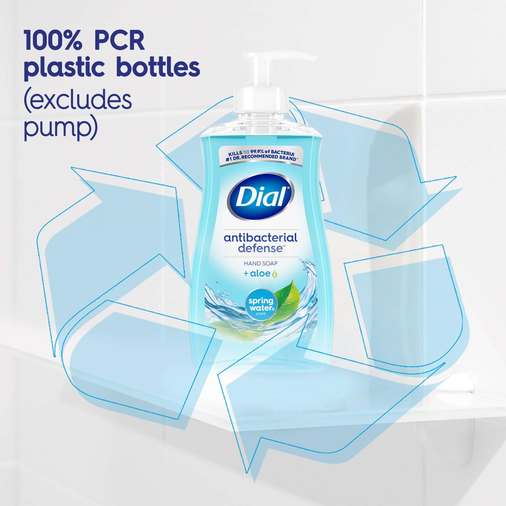 Dial Antibacterial Liquid Hand Soap, Spring Water, 11 fl oz (Pack of 4) - Image 8
