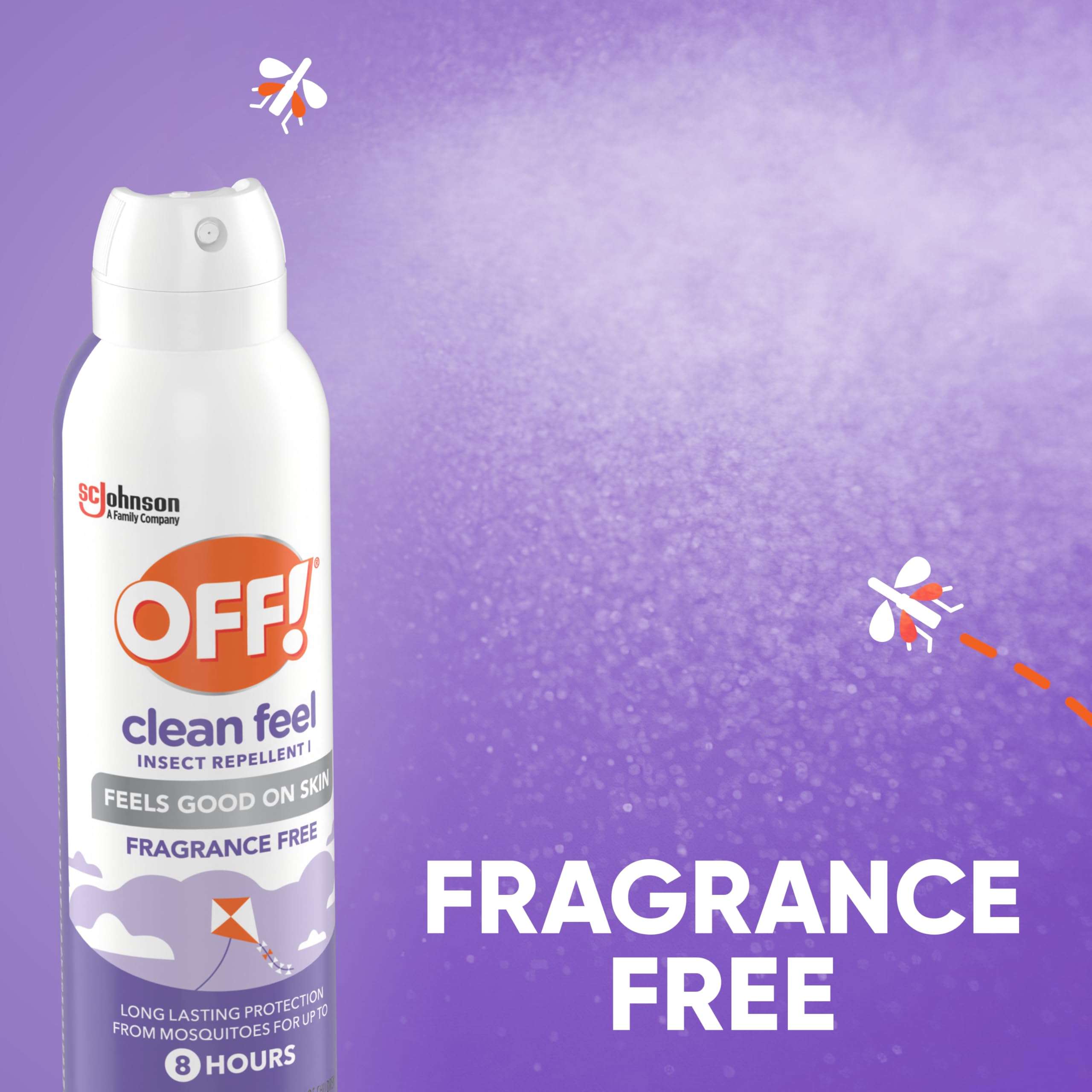 OFF! Clean Feel Insect Repellent Aerosol with 20% Picaridin, Bug Spray with Long Lasting Protection from Mosquitoes and Ticks, Feels Good on Skin, 5 oz - Image 5