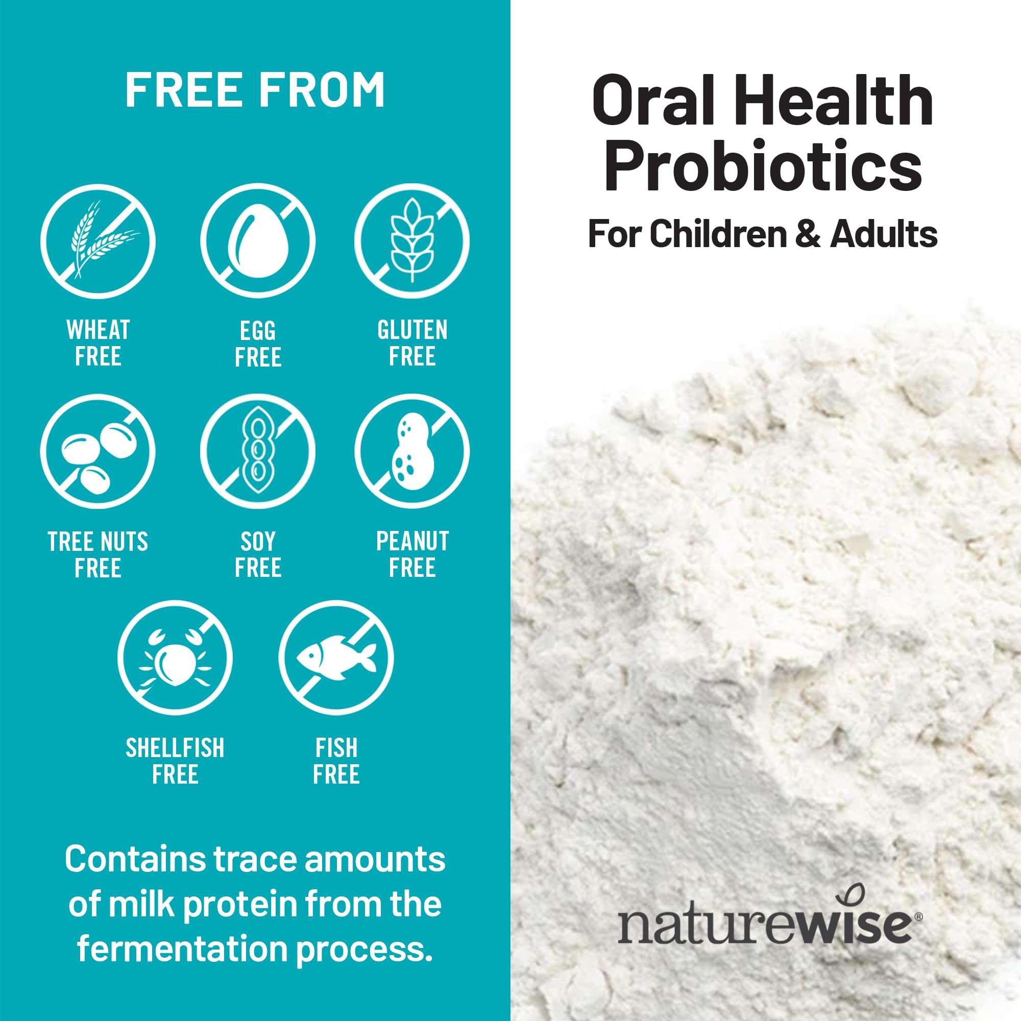 NatureWise Oral Probiotics for Teeth and Gums + Fresh Breath* - Chewable Sugar-Free Mint Tablet - Lactobacillus reuteri Chewable - Oral Health Probiotics For Kids & Adults - 50 Count[50-Day Supply] - Image 8
