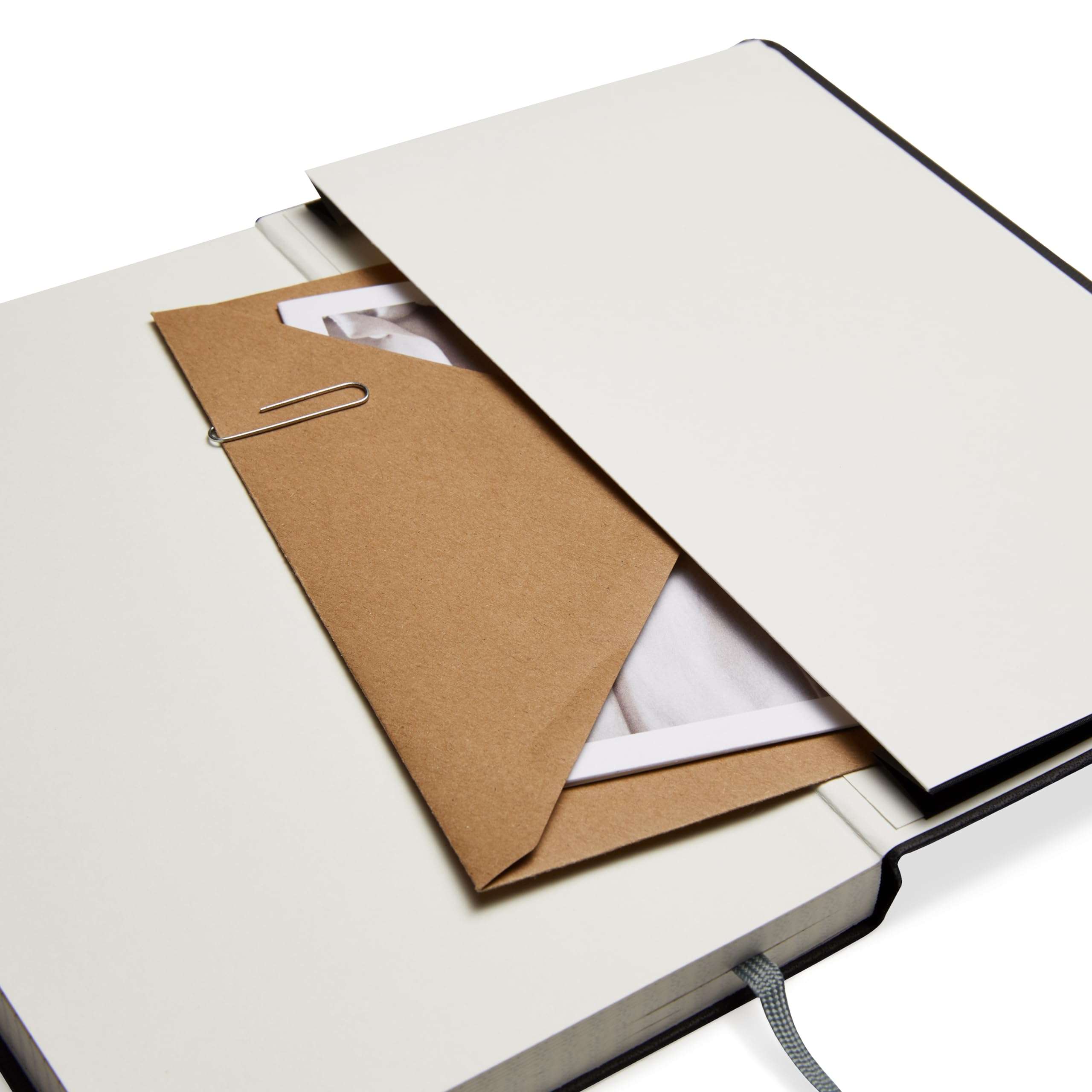 Amazon Basics Classic Lined Notebook, 240 Pages Hardcover, 5 x 8.25-Inch, Black - Image 6